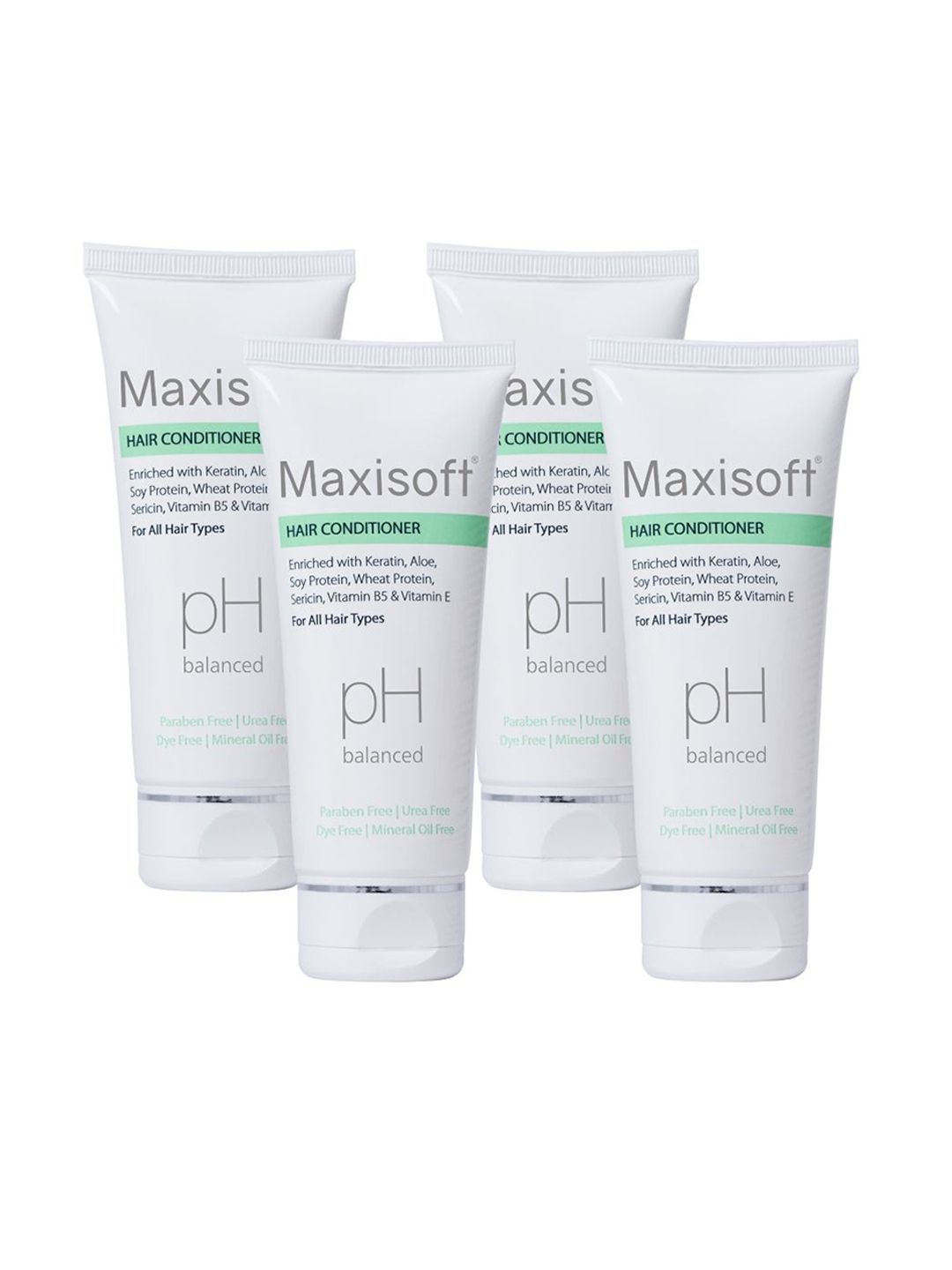 Maxisoft Set Of 4 Hair Conditioner With Keratin & Vitamin E For Hair Growth-100ml Each-image-49