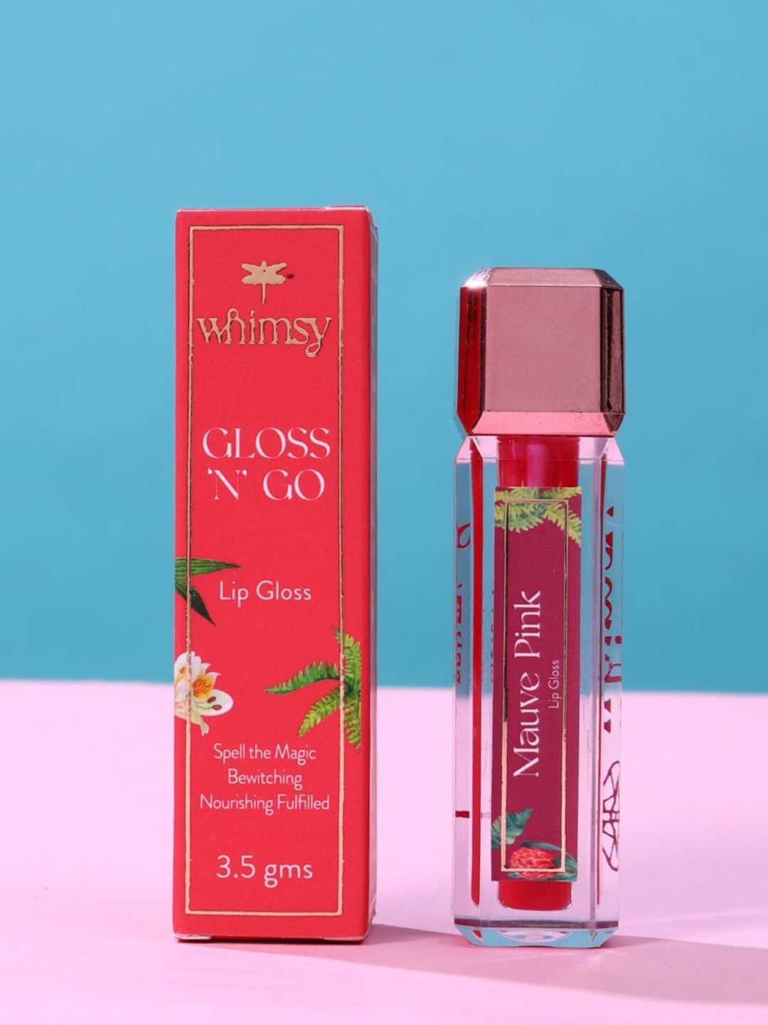 Whimsy Beauty Gloss N Go Non-sticky & Lightweight Lip Gloss- 3.5g- Mauve Pink-image-13