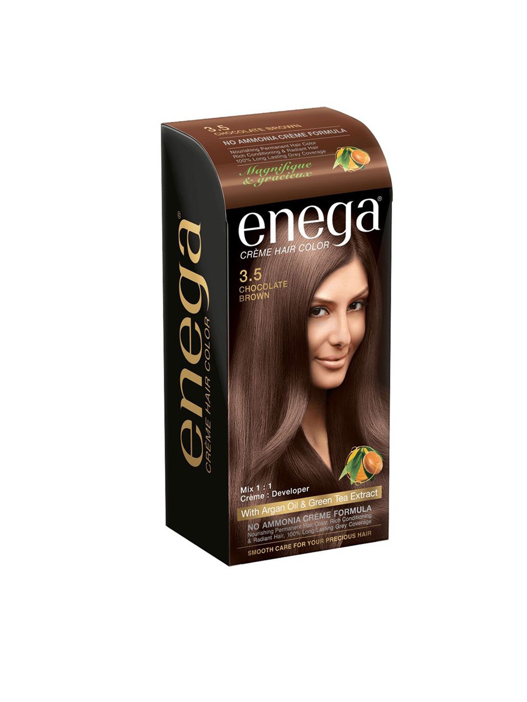 Enega Creme Hair Colour -Chocolate Brown - 150 ml-image-1