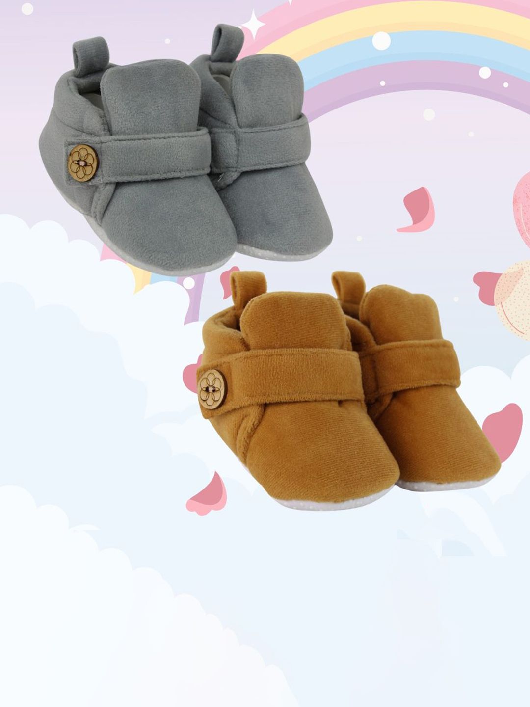 NESKA MODA Unisex Kids Cotton Booties-picture-18