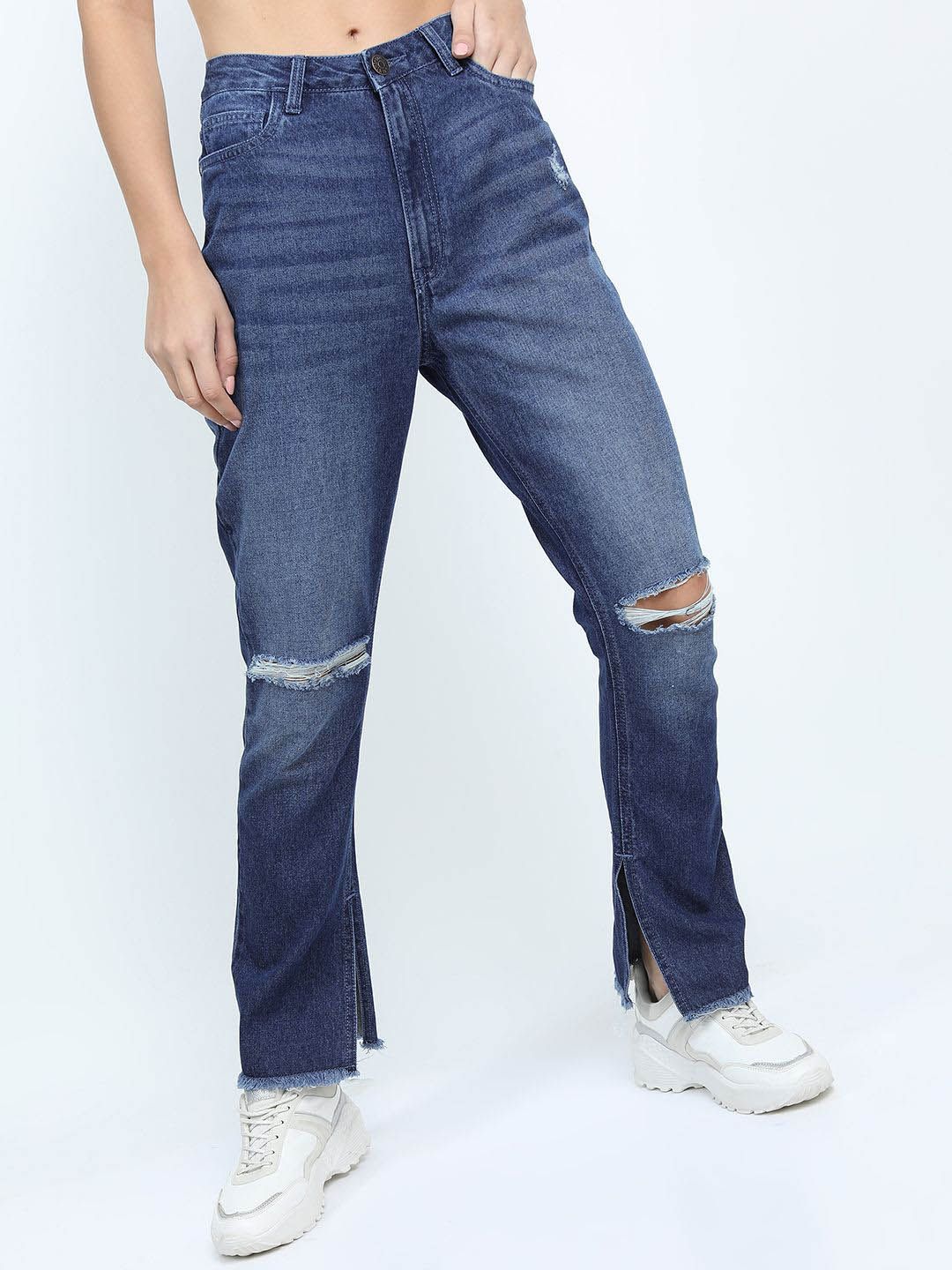Tokyo Talkies Women Flared Light Fade Jeans-picture-58