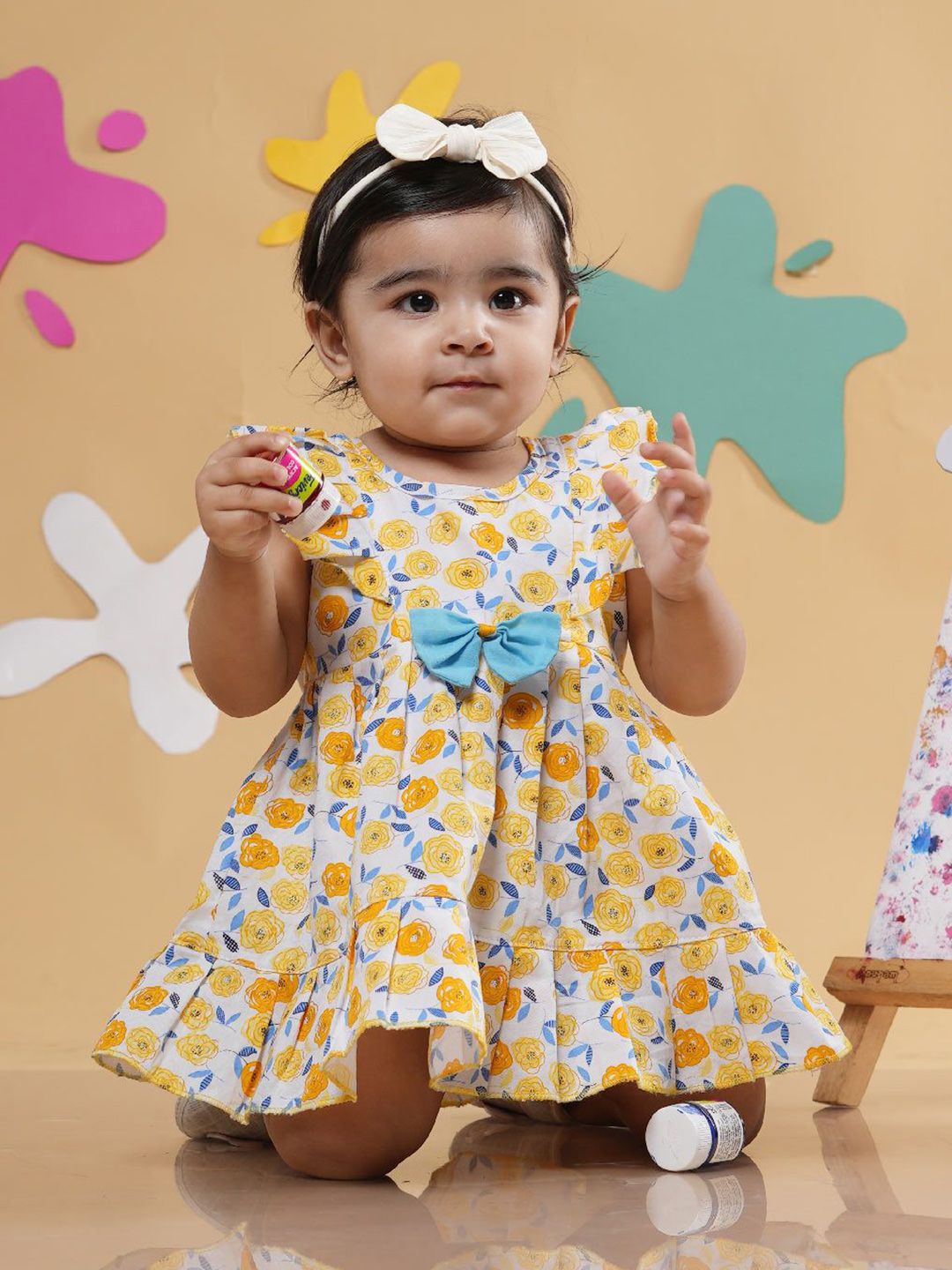 Babywish Floral Print Fit & Flare Dress-picture-21