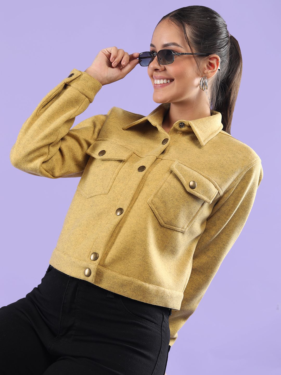CHKOKKO Women Solid Tailored Jacket-picture-53
