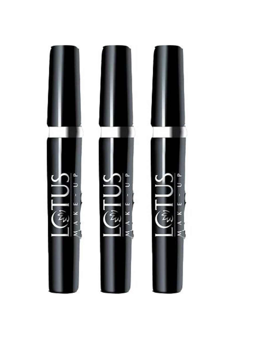LOTUS Make-up Set Of 3 Maxlash Botanical Volumnising Waterproof Mascara - Black - 4 g Each-image-32
