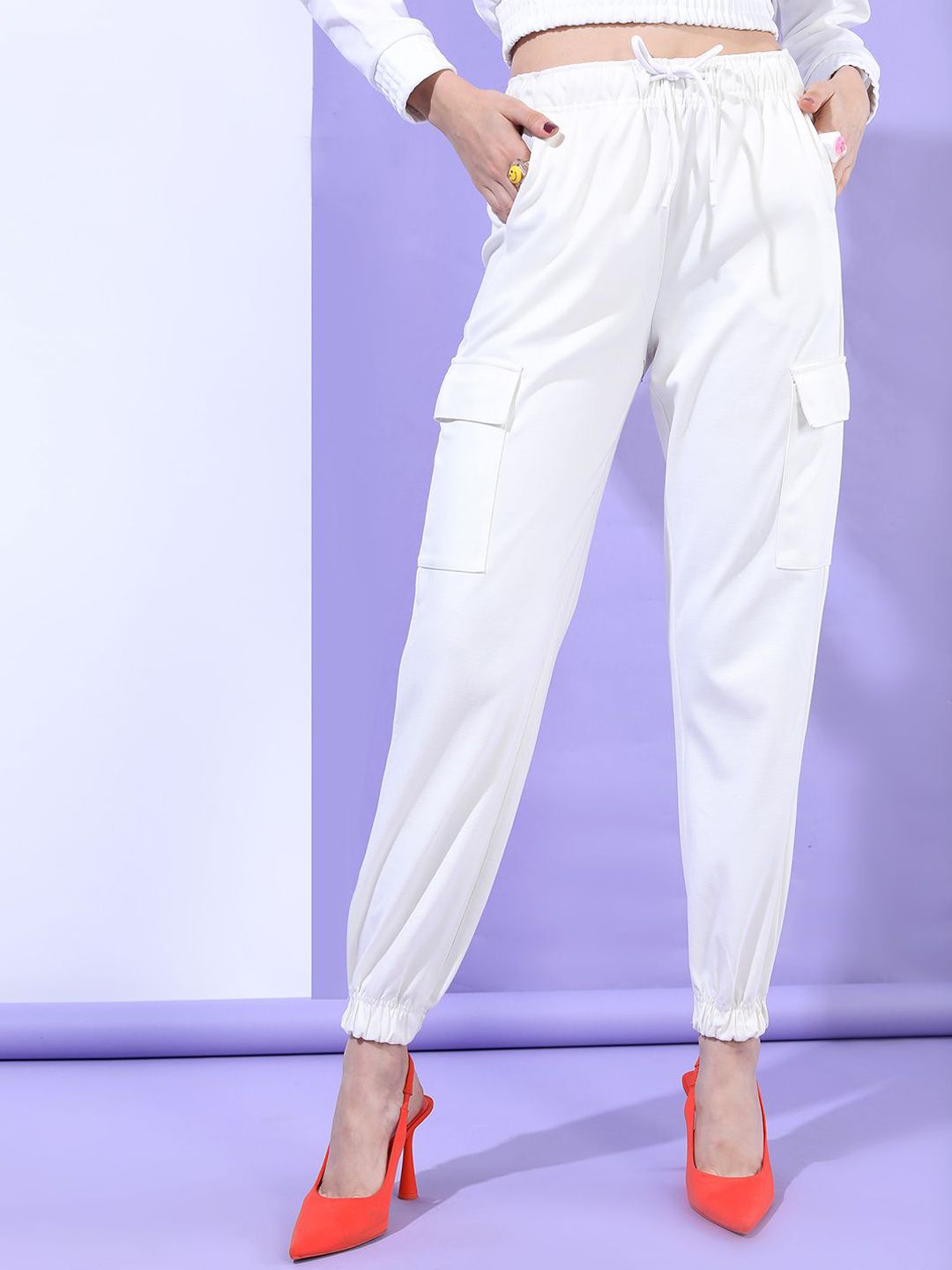 Tokyo Talkies Women Joggers Trousers-image-3