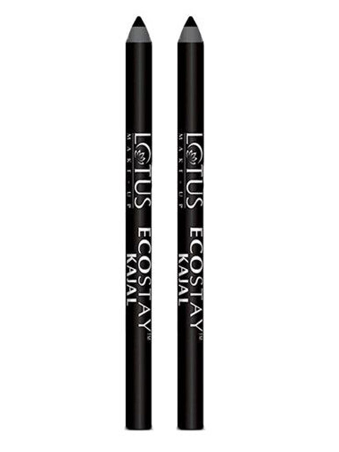 LOTUS Make-up Set Of 2 Ecostay Smudge Proof Kajal Pencil -1.2g Each