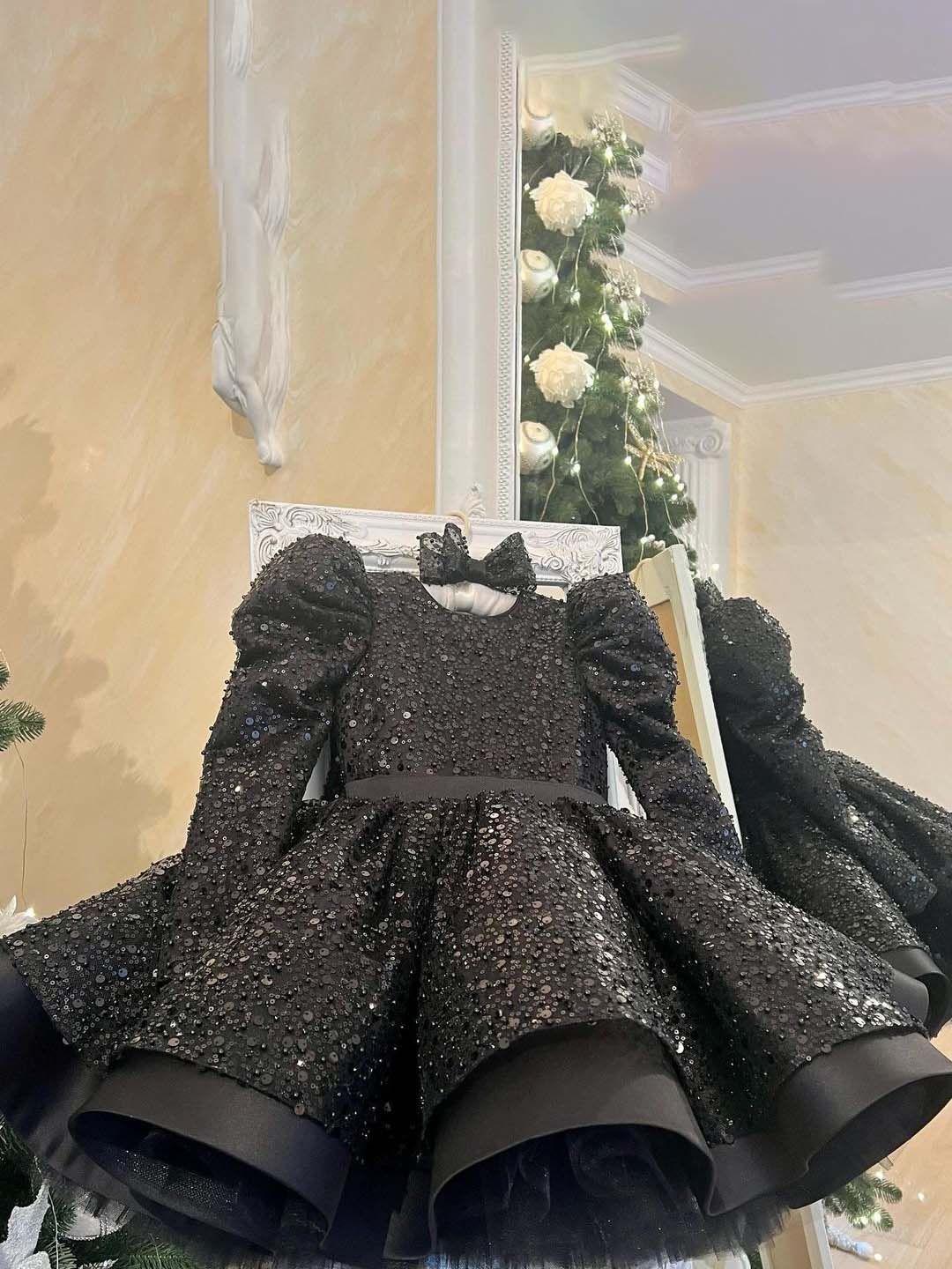 First Little Smile Embroidered Net Balloon Dress-image-15