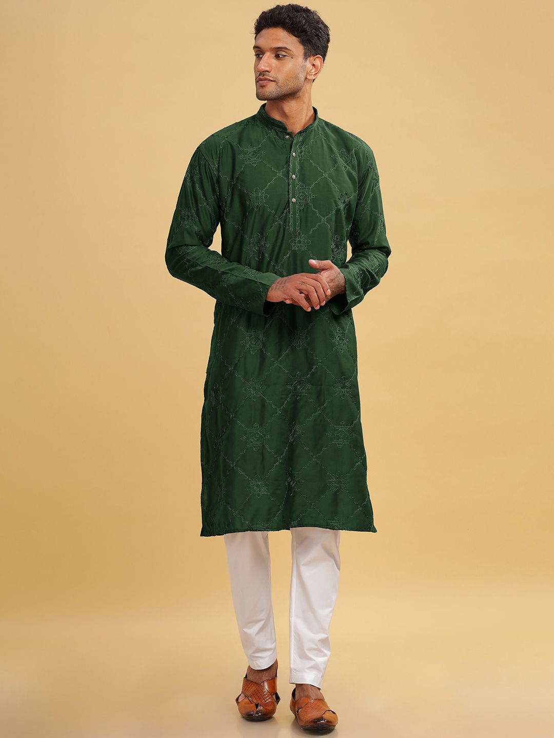 Anouk Men Thread Work Kurta-picture-30