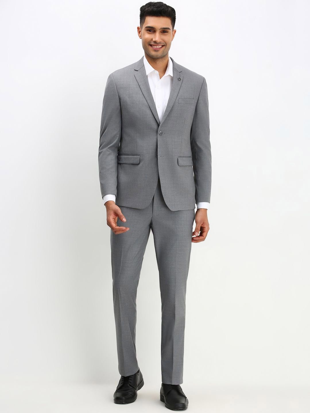 Allen Solly Slim-Fit Single-Breasted Two-Piece Formal Suit-picture-16