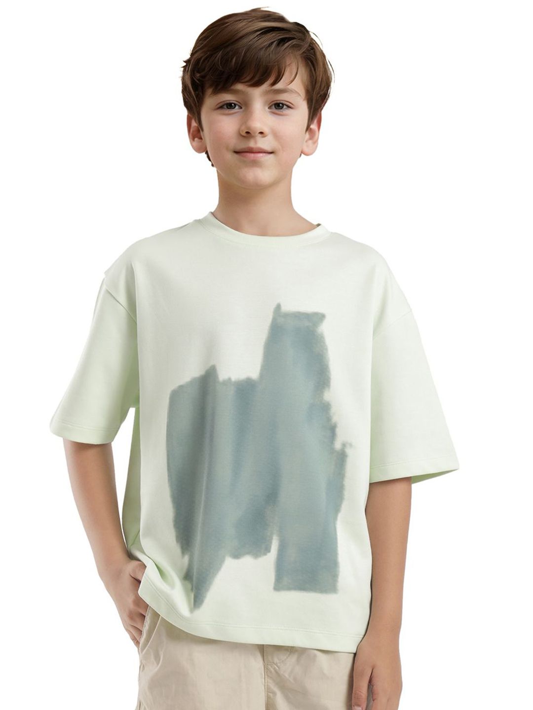 RARE ONES Boys Graphic Printed Round Neck Cotton Oversized T-shirt-picture-12