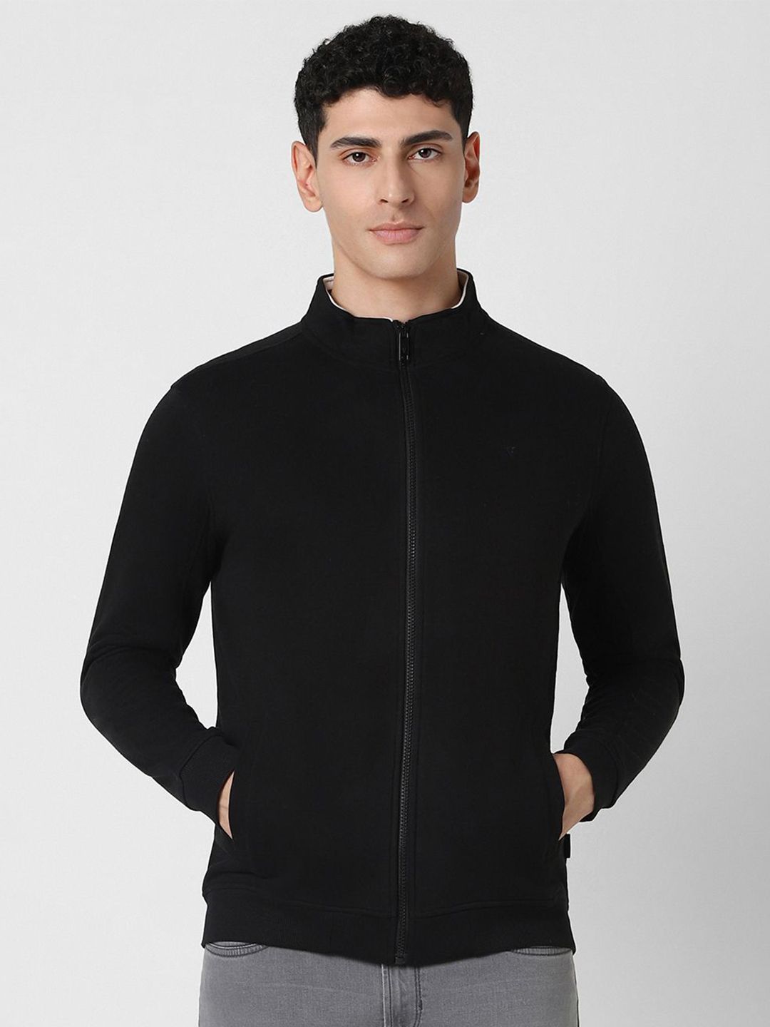 Van Heusen Sport Men Solid Mock Collar Sweatshirt-picture-39