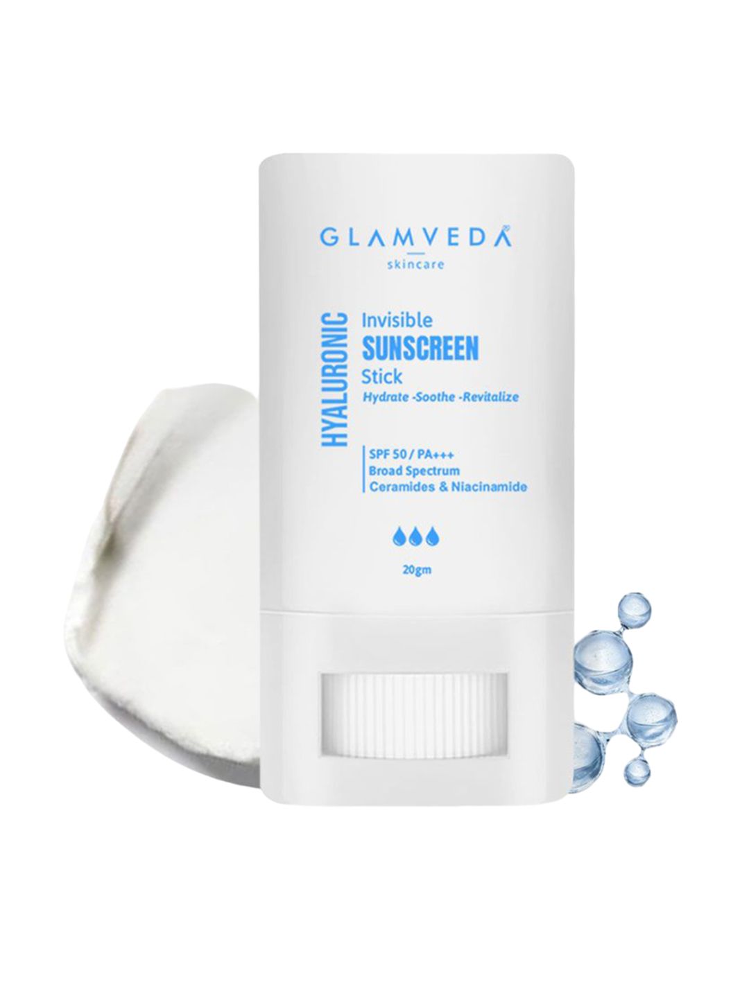 GLAMVEDA SPF 50 PA+++ Hyaluronic Invisible Sunscreen Stick - 20g-picture-19