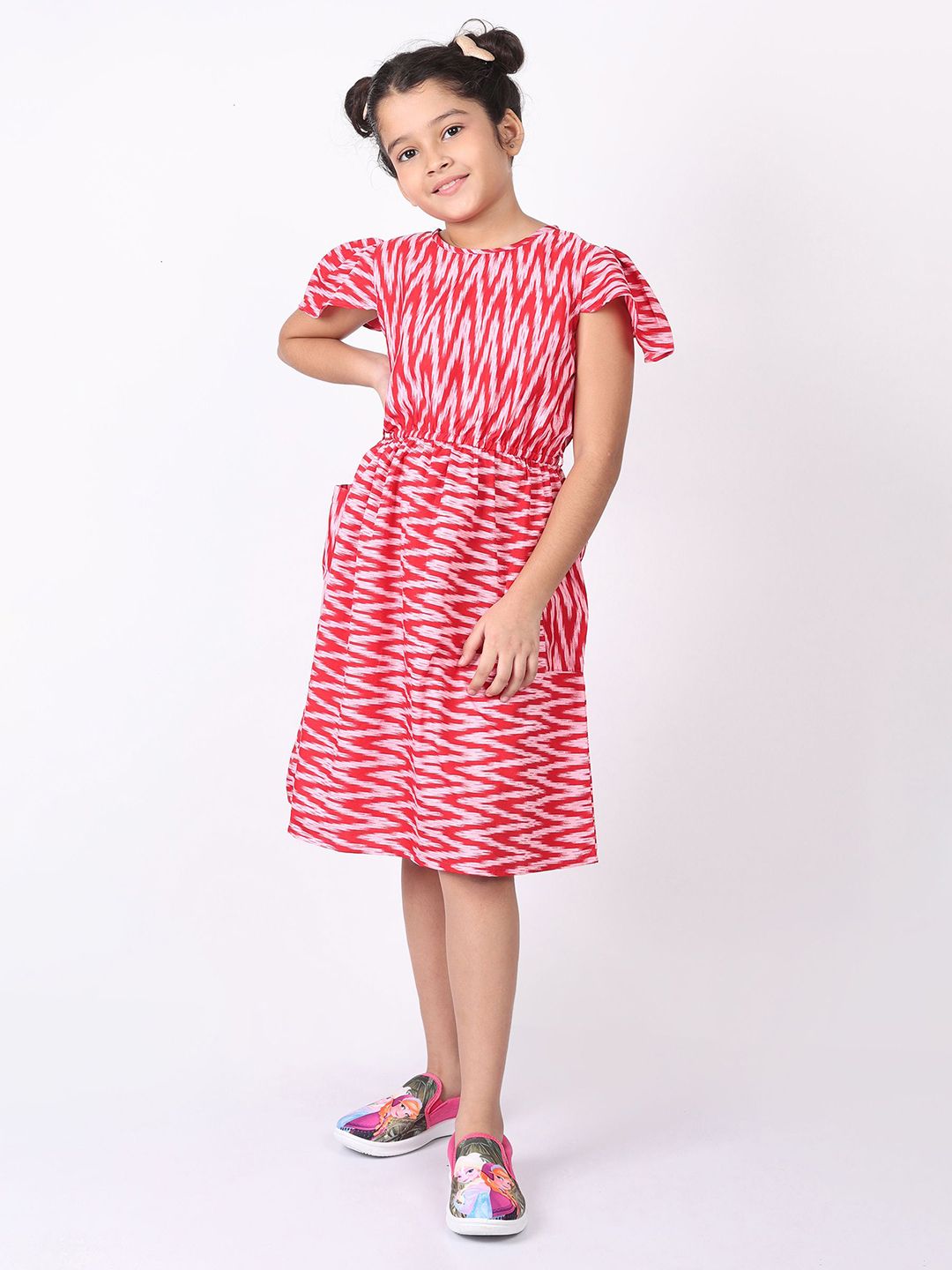 SILK SPARROW Girls Printed A-Line Dress-picture-20