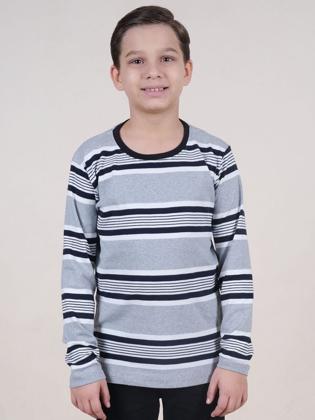 KiddoPanti Boys Striped Pockets T-shirt-picture-38