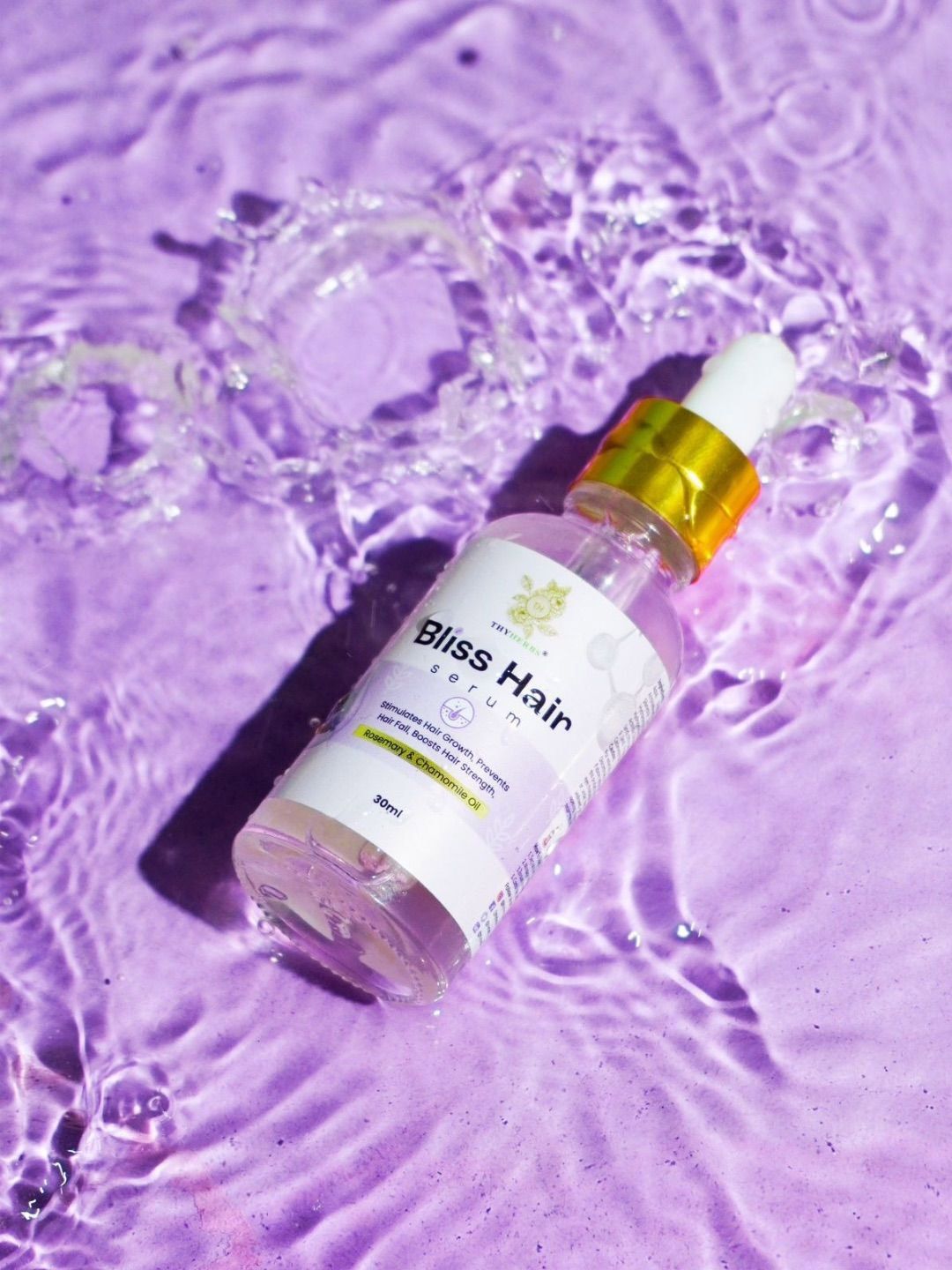 Thyherbs Hair Bliss Serum With Rosemary & Chamomile Oil-30ml-image-2