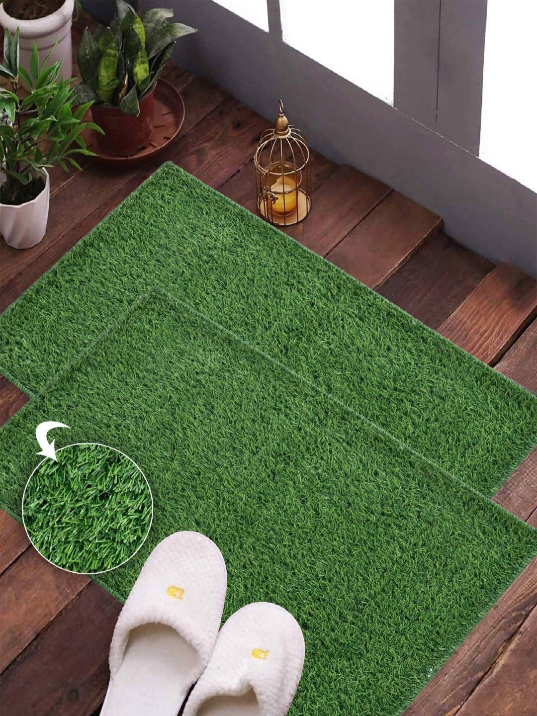 FABINALIV 2 Pcs Green Anti Skid Doormats-image-30