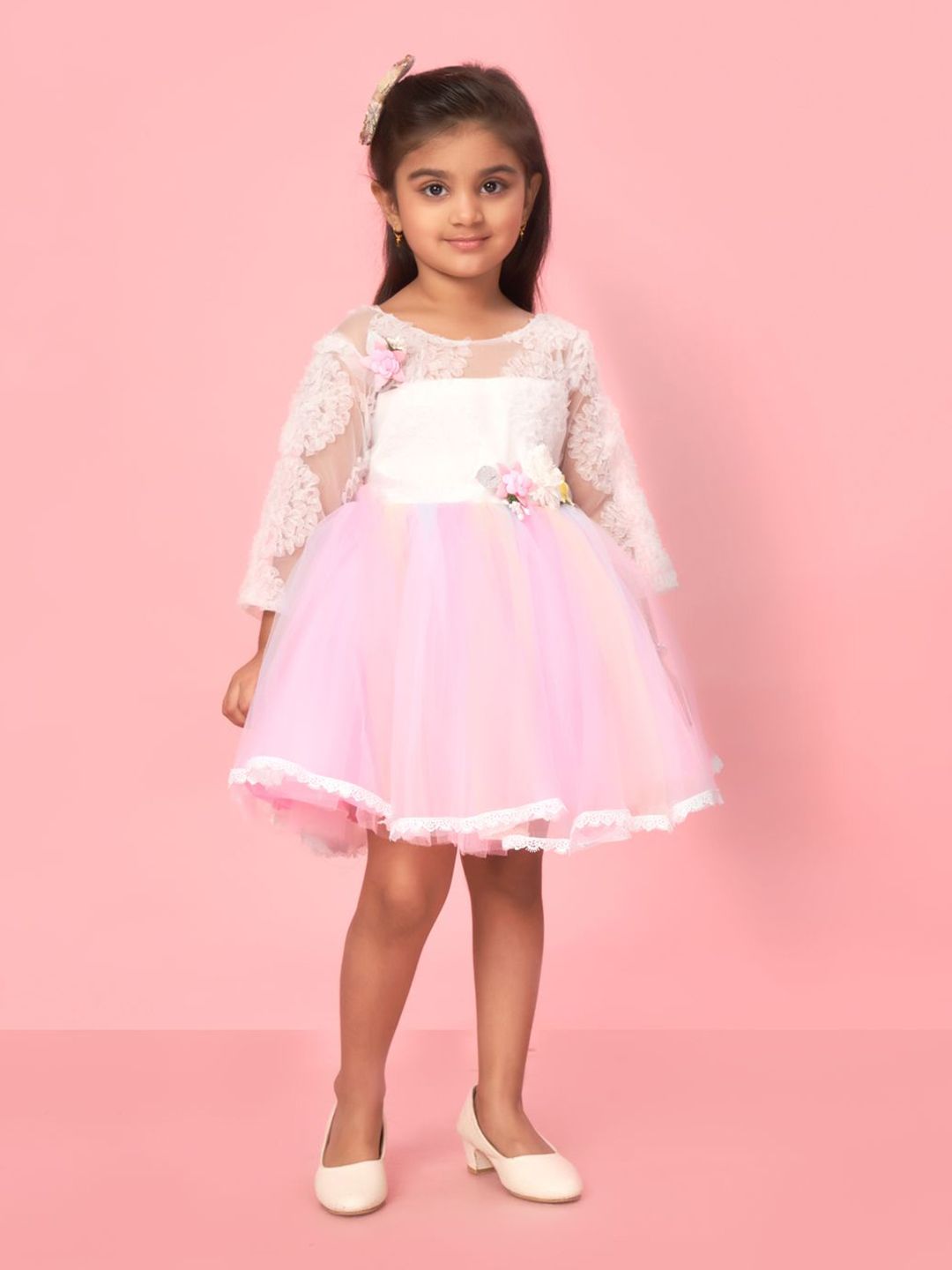 BAESD Floral Net Fit & Flare Dress-picture-20