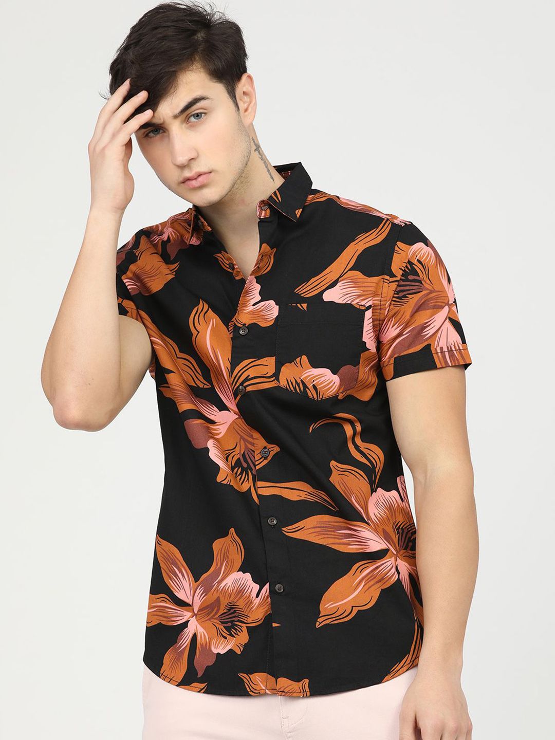 Highlander Mens Printed Slim Fit Shirt-picture-11