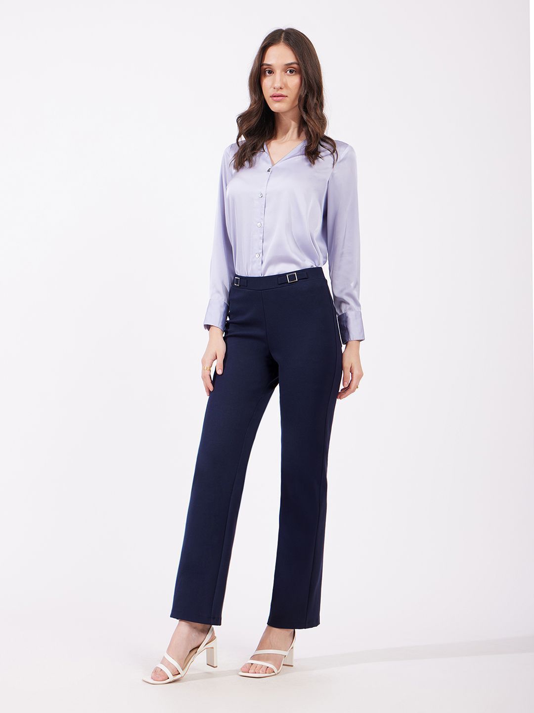 fable street FableStreet Women Mid-Rise Regular Trousers-picture-33