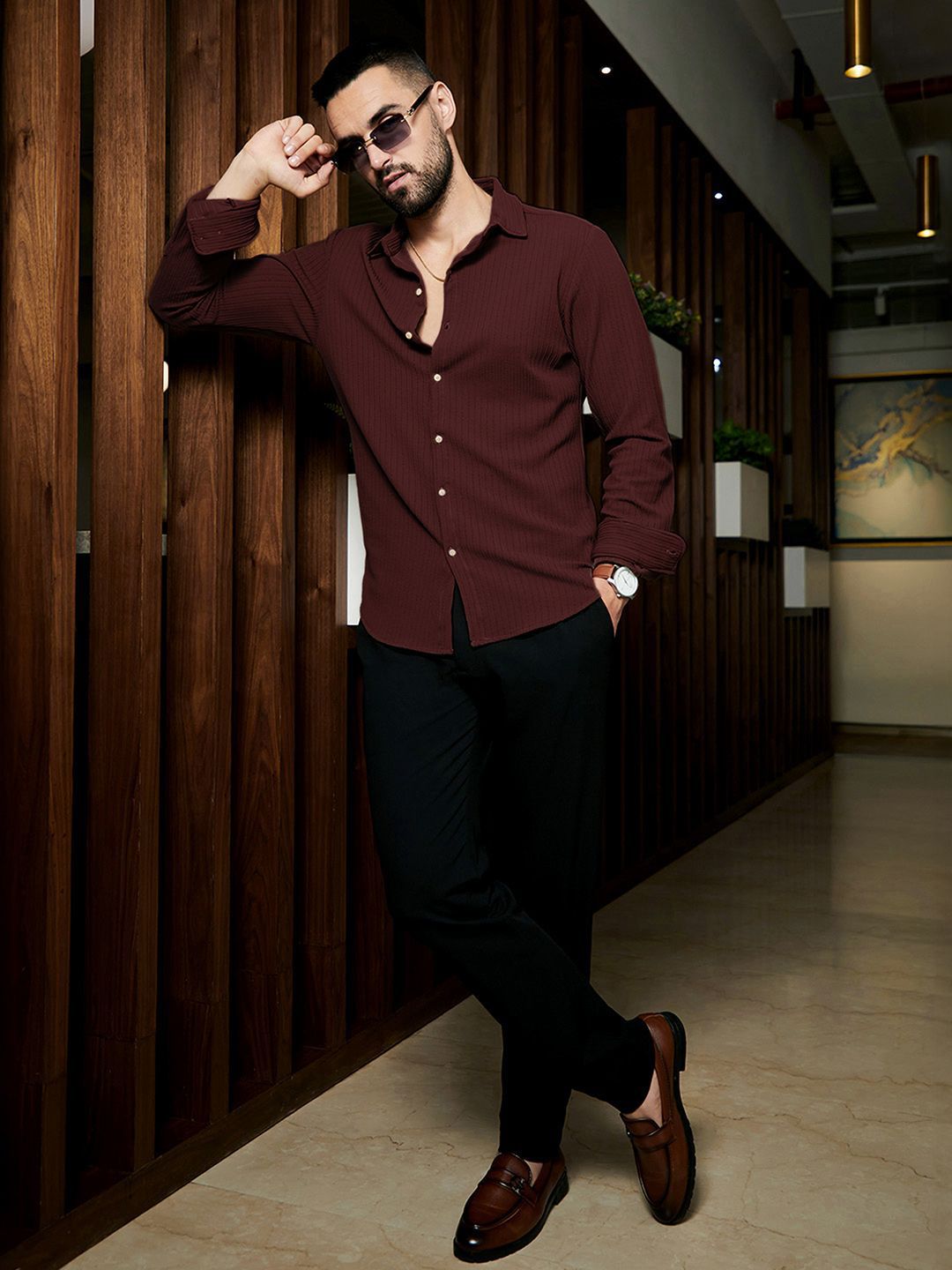 cahoot Campus Sutra Men Comfort Opaque Casual Shirt-picture-43