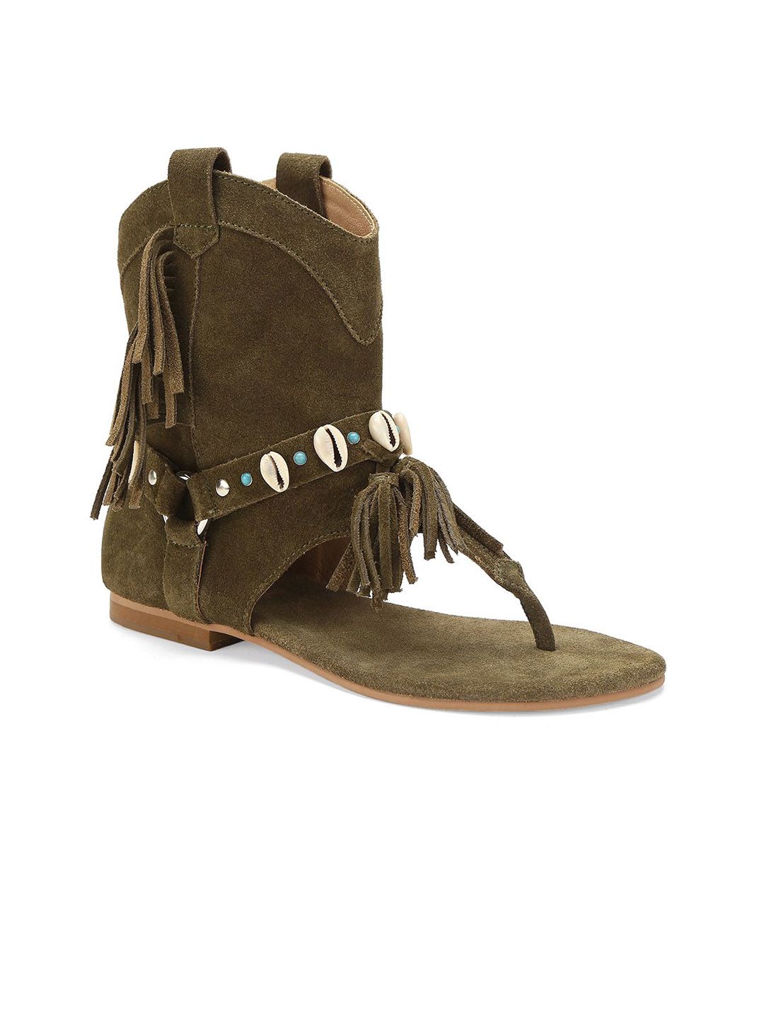 Tao Paris Women T-Strap Flats with Tassels-picture-58