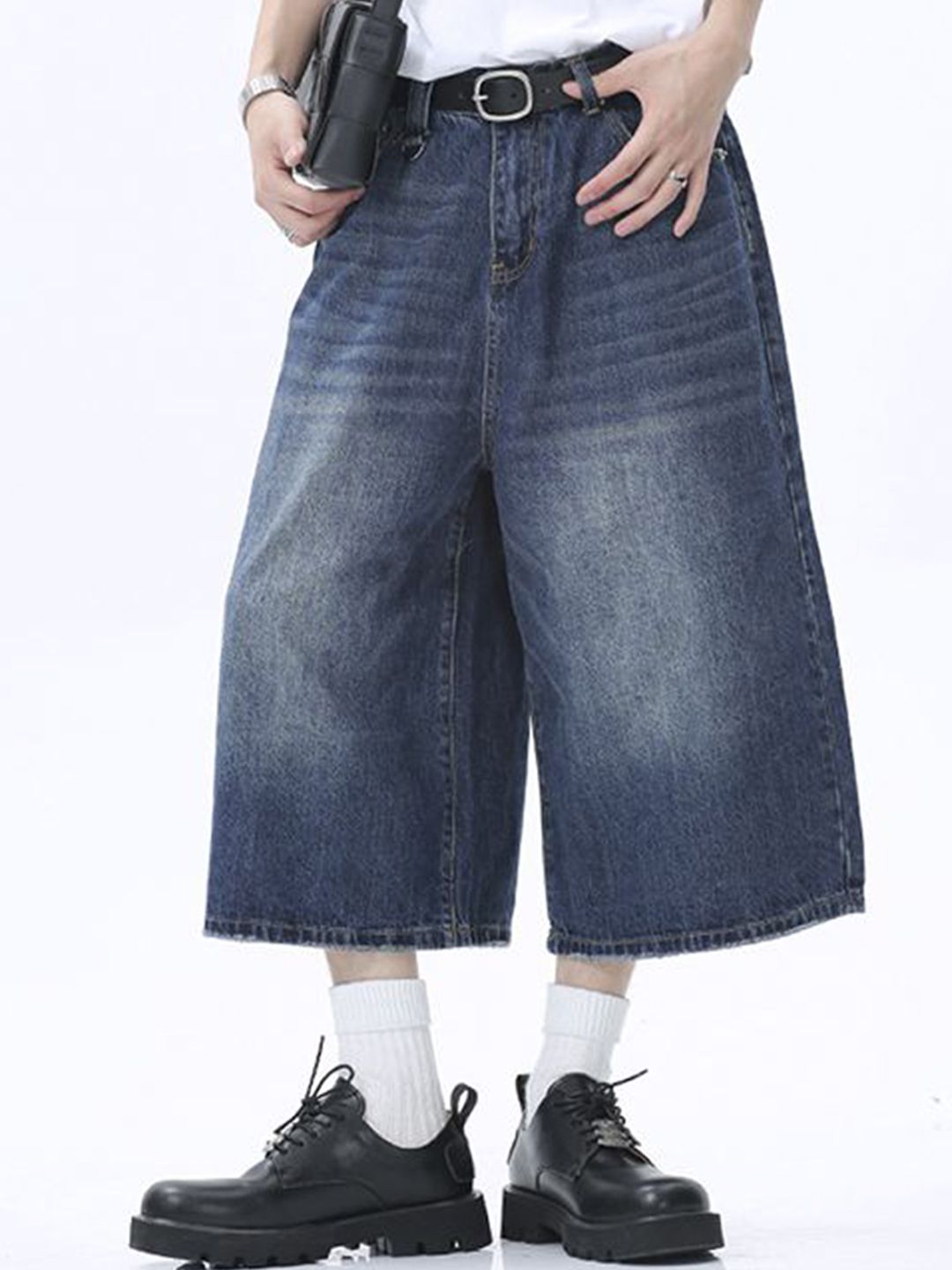 StyleCast x Revolte Men Regular Fit Denim Shorts-picture-11