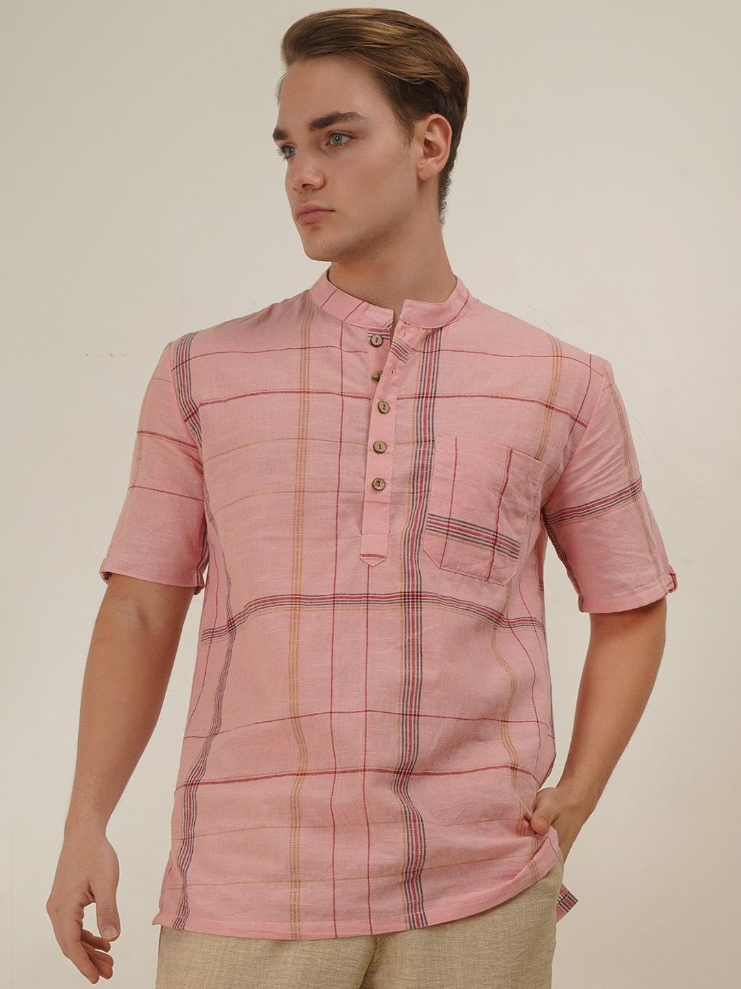 Cot'N Soft Men Dobby Handloom Kurta-picture-22