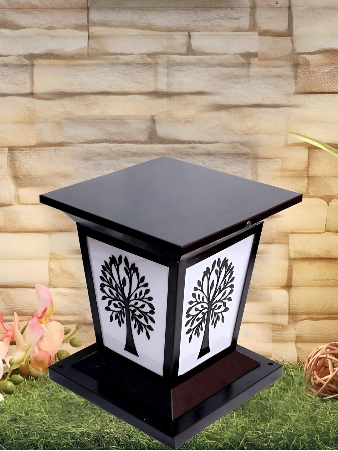 GAUVIK Black & White Printed Metal Waterproof Outdoor Lamp-image-47