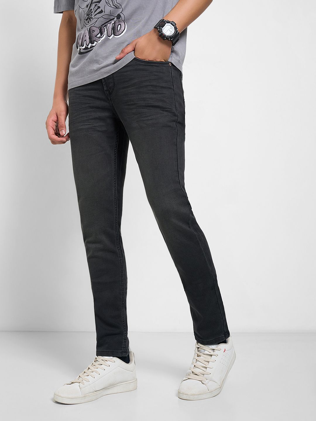 SF JEANS by Pantaloons Men Slim Fit Mid-Rise Non Stretchable Jeans-picture-17