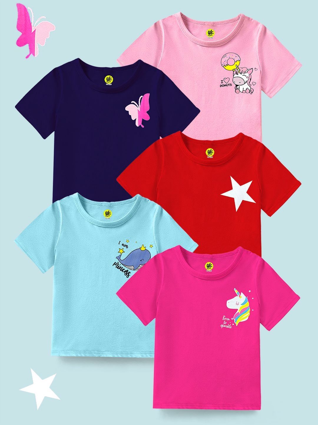 YK Girls 5 Printed T-shirt-picture-21