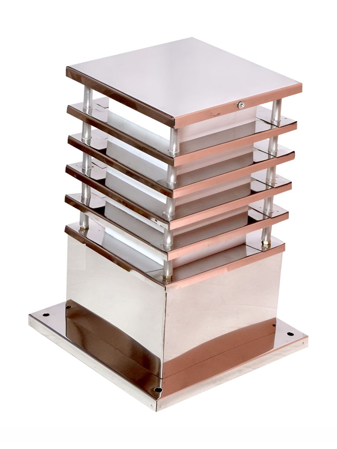 GAUVIK White & Silver Toned Metal Waterproof Square Shaped Outdoor Lamp-picture-58