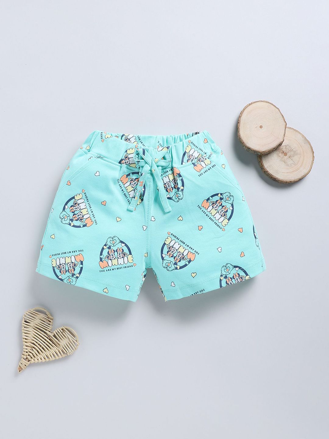 Annie Girls Conversational Printed Regular Fit Mid-Rise Cotton Shorts-picture-24