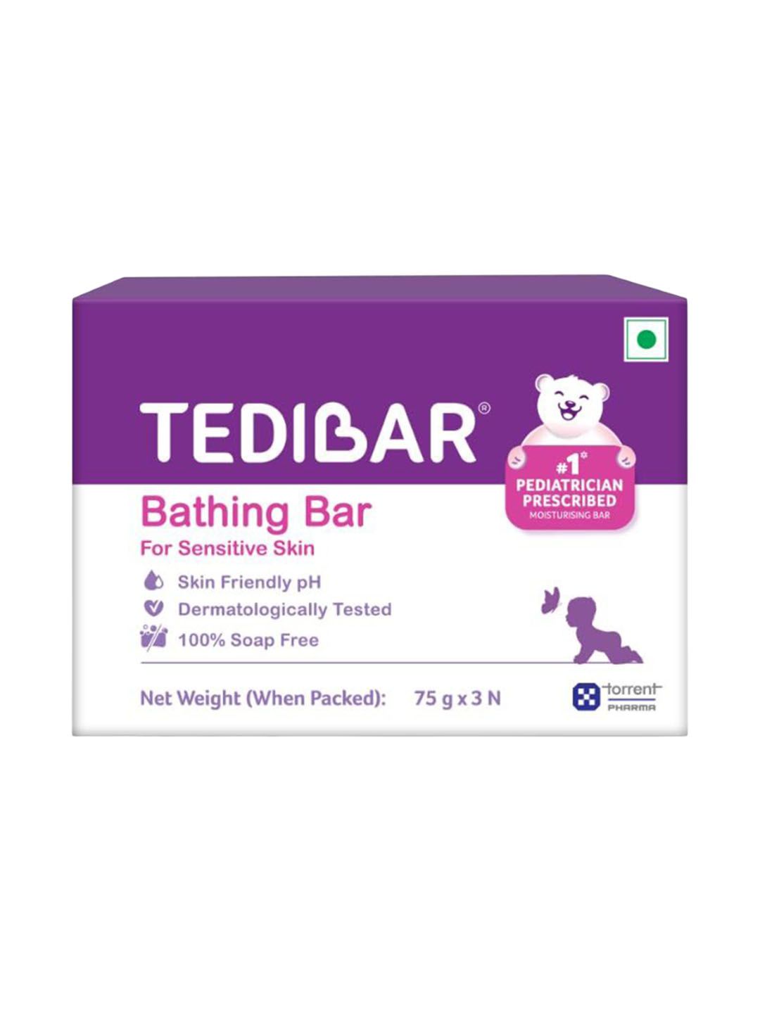 Tedibar Set Of 3 Baby Bathing Bar For Sensitive Skin With Ph 5.5 - 75 g Each-image-43