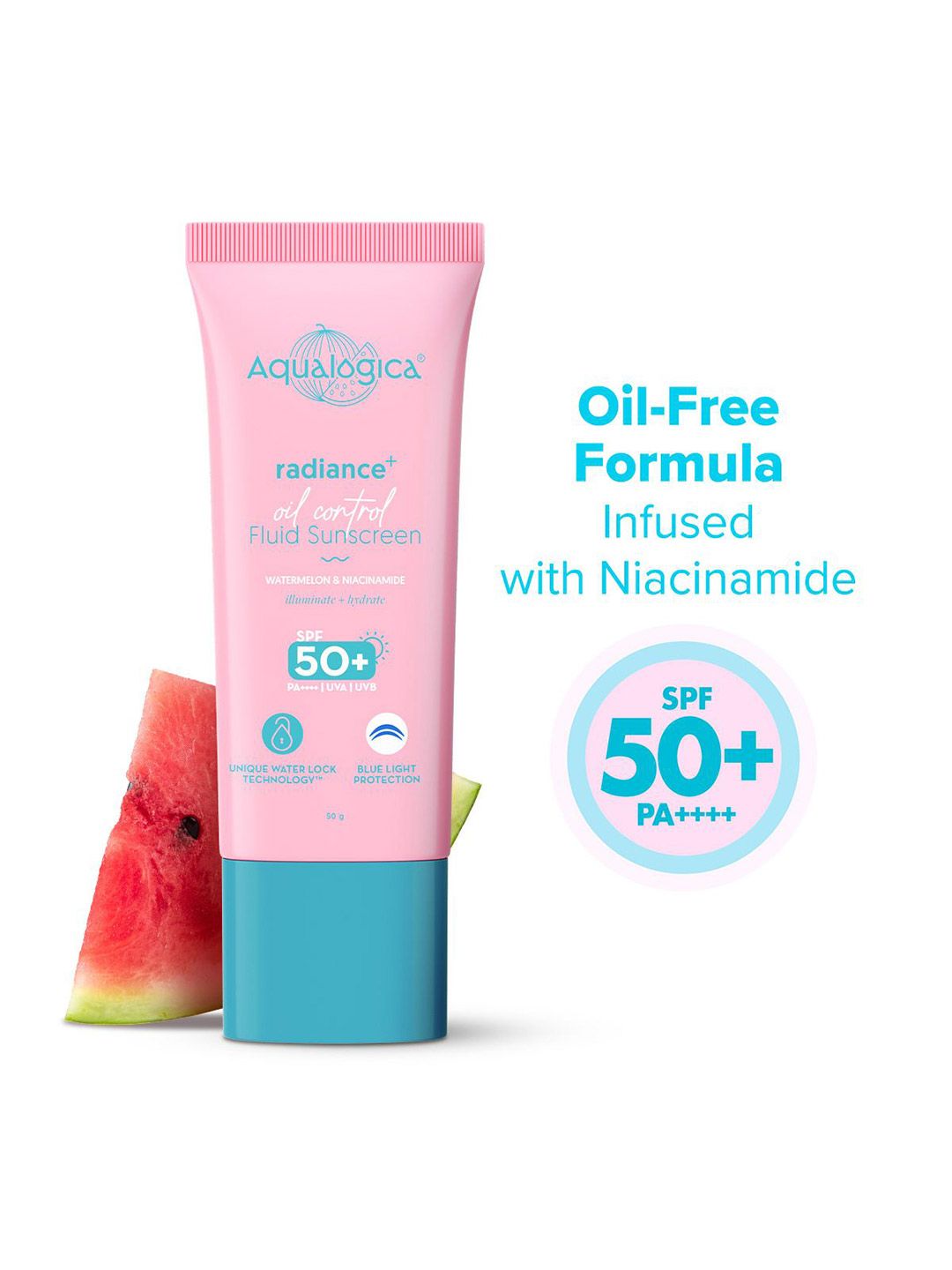 Aqualogica Radiance+ Oil Control Fluid Sunscreen With Niacinamide - 50 g-picture-29