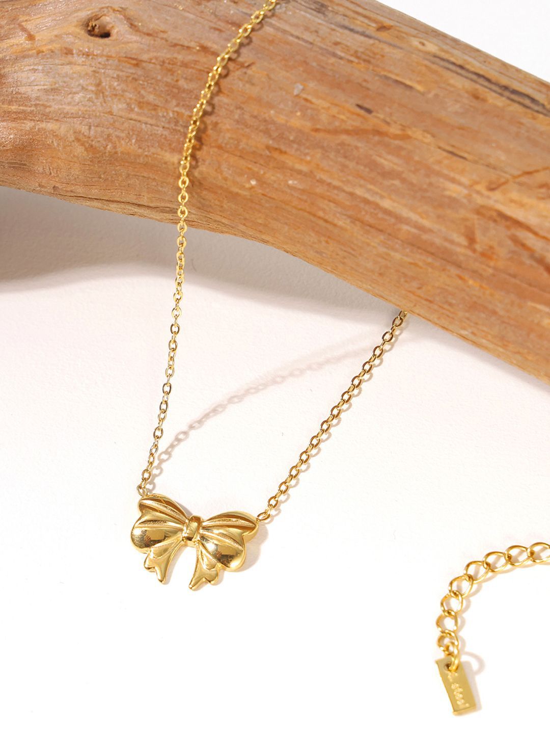 Jewels Galaxy Gold Plated Stainless Steel Anti-Tarnish Minimal Necklace-picture-35