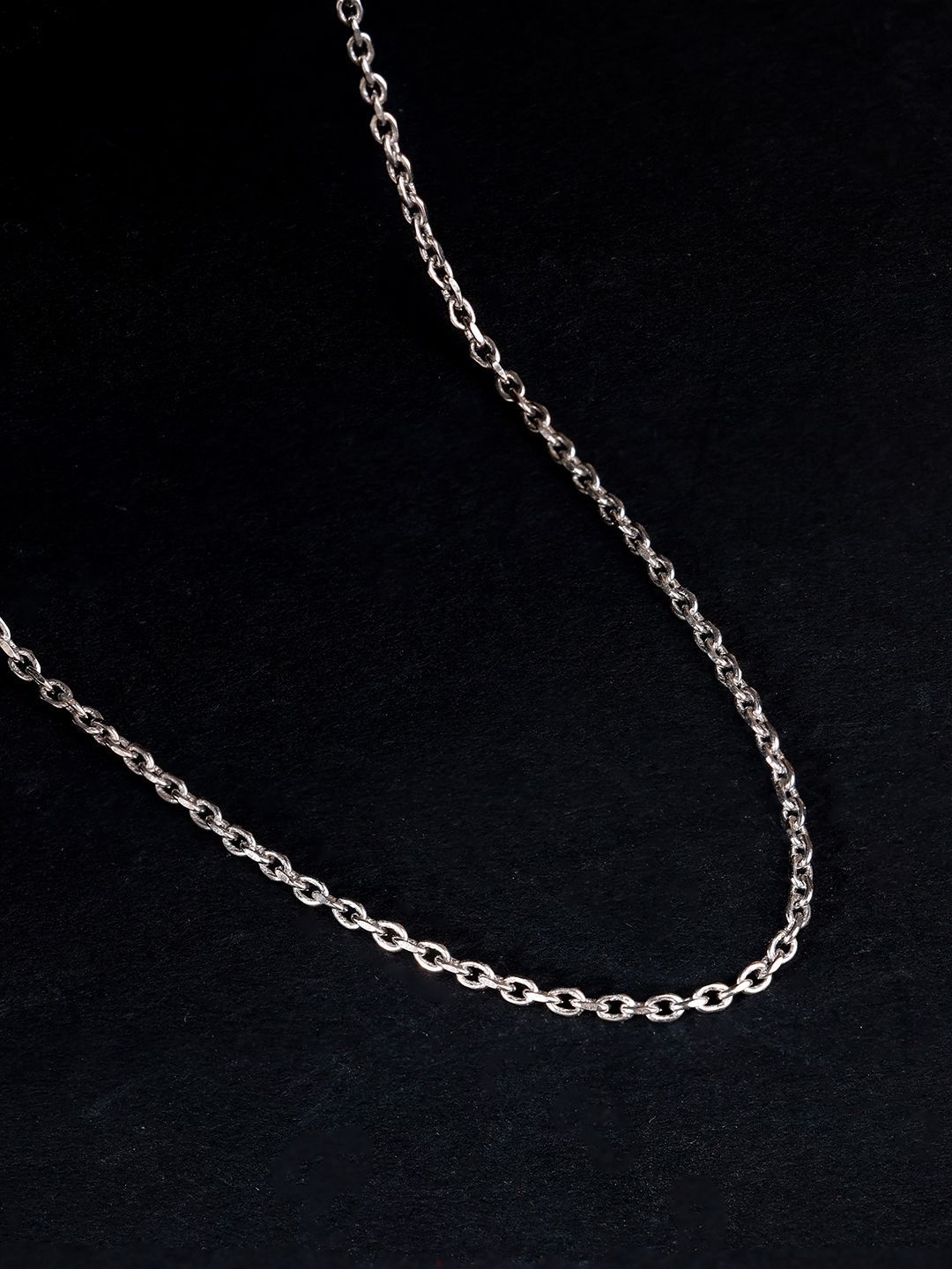 GIVA Men 925 Sterling Silver Rhodium-Plated Subtle Link Chain-picture-43