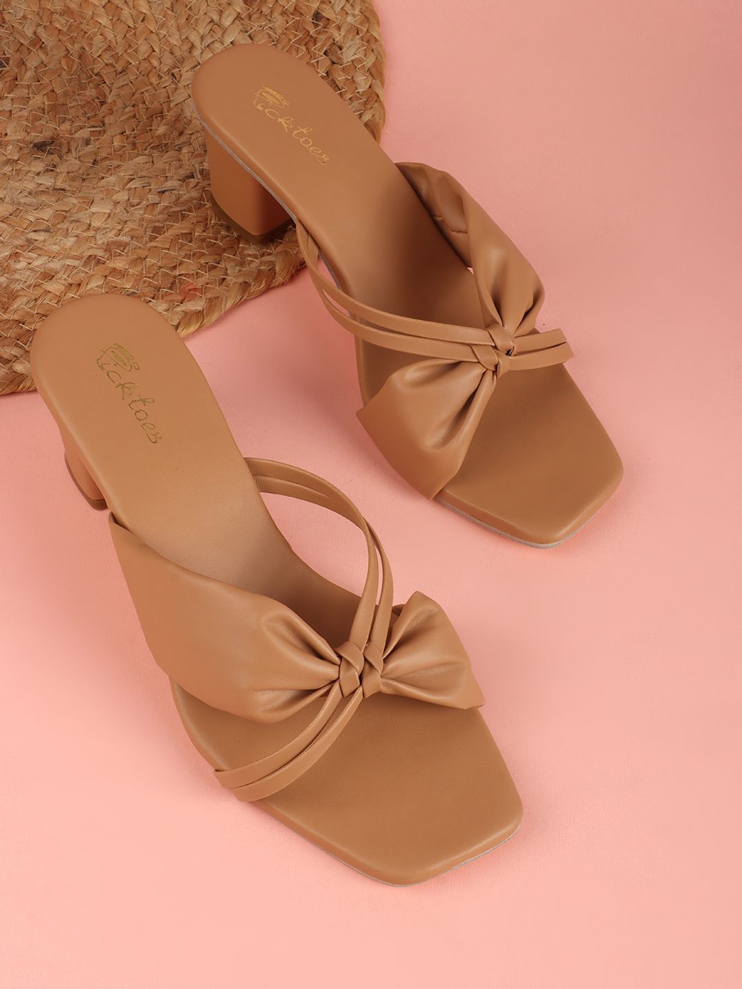 Picktoes Open Back Rubber Block Sandals-image-39