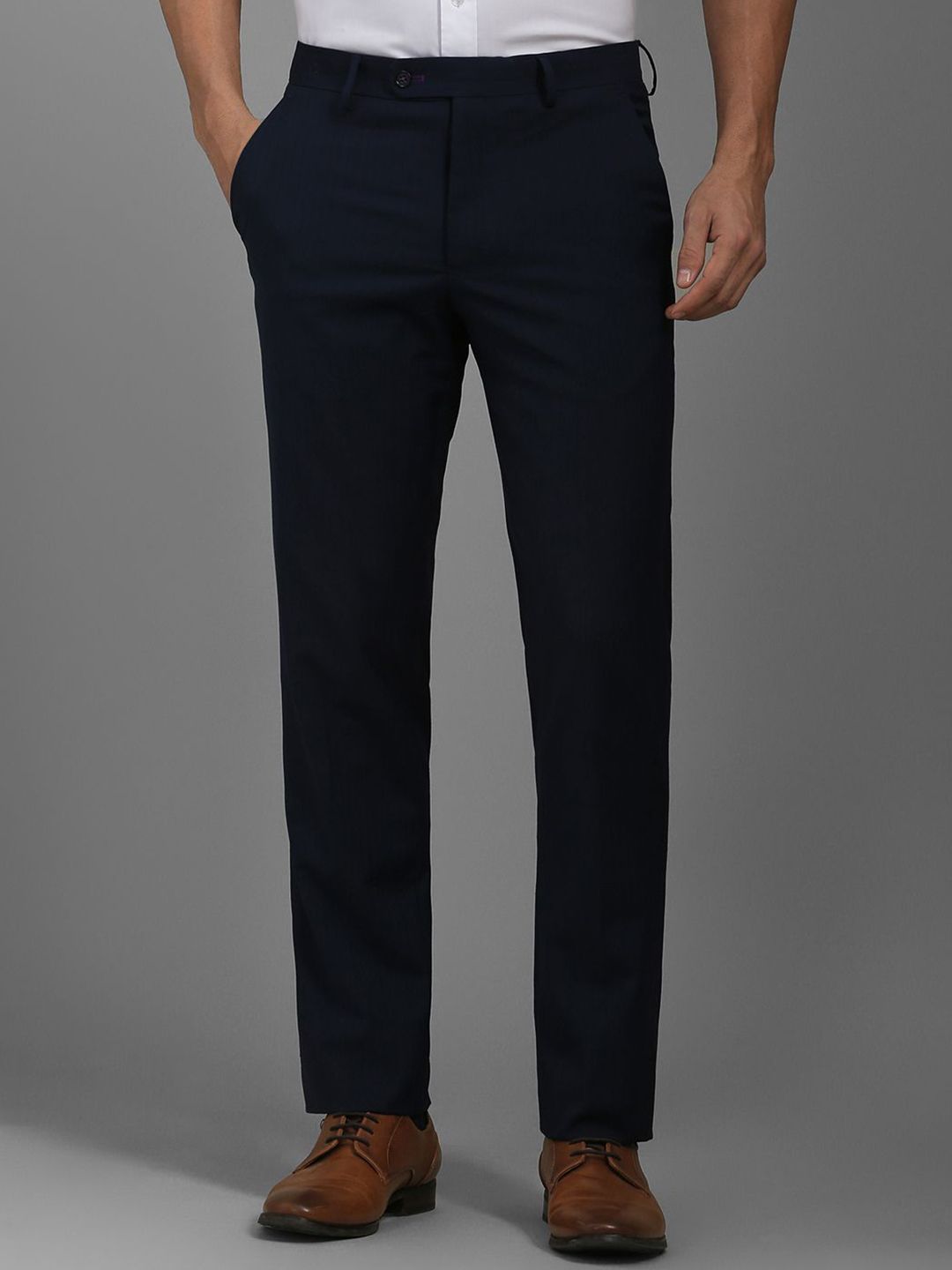 Luxure by Louis Philippe Men Slim Fit Formal Trousers-picture-46