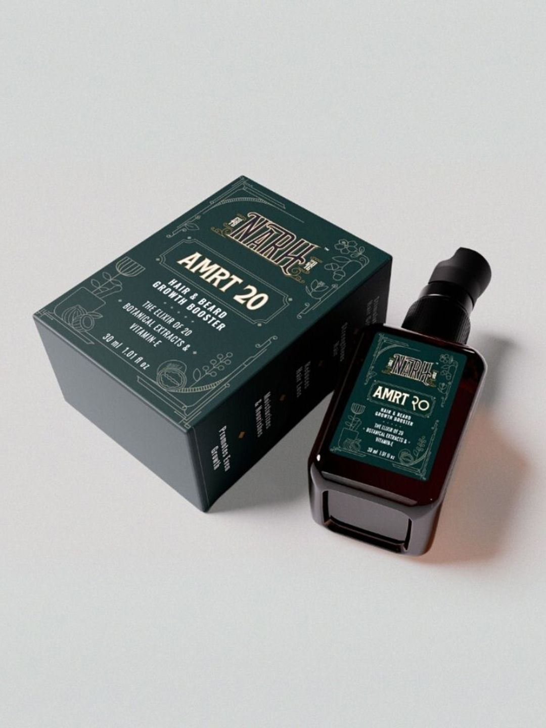 NARH AMRT 20 Hair & Beard Growth Booster Oil With Vitamin E - 30 ml-image-8