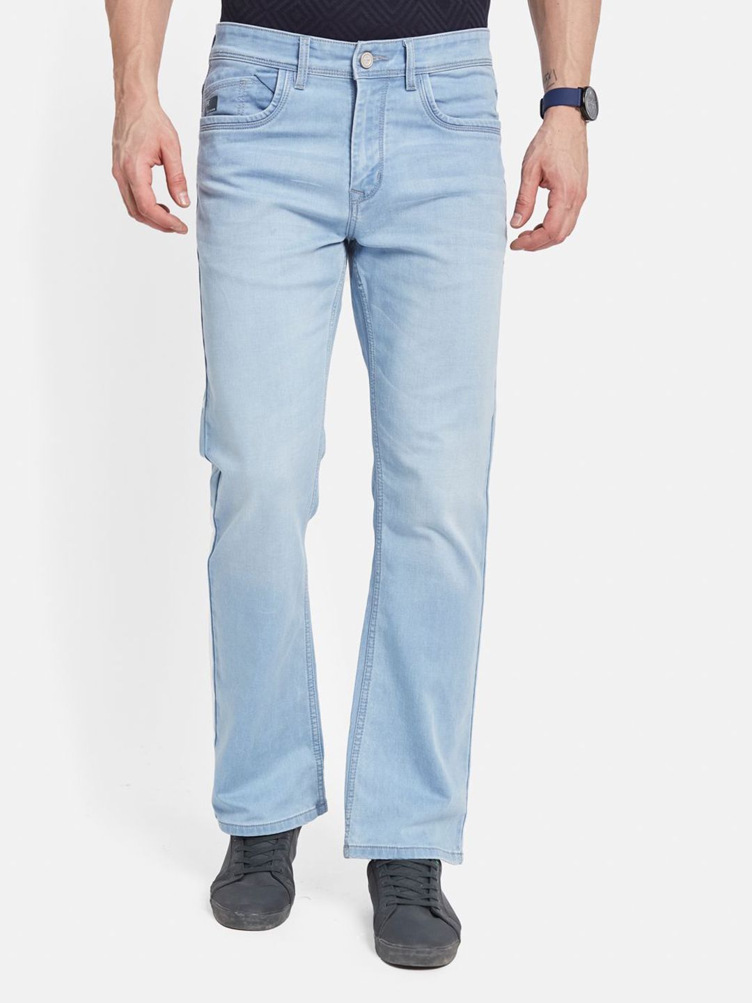 Octave Men Bootcut Light Fade Stretchable Jeans-picture-10