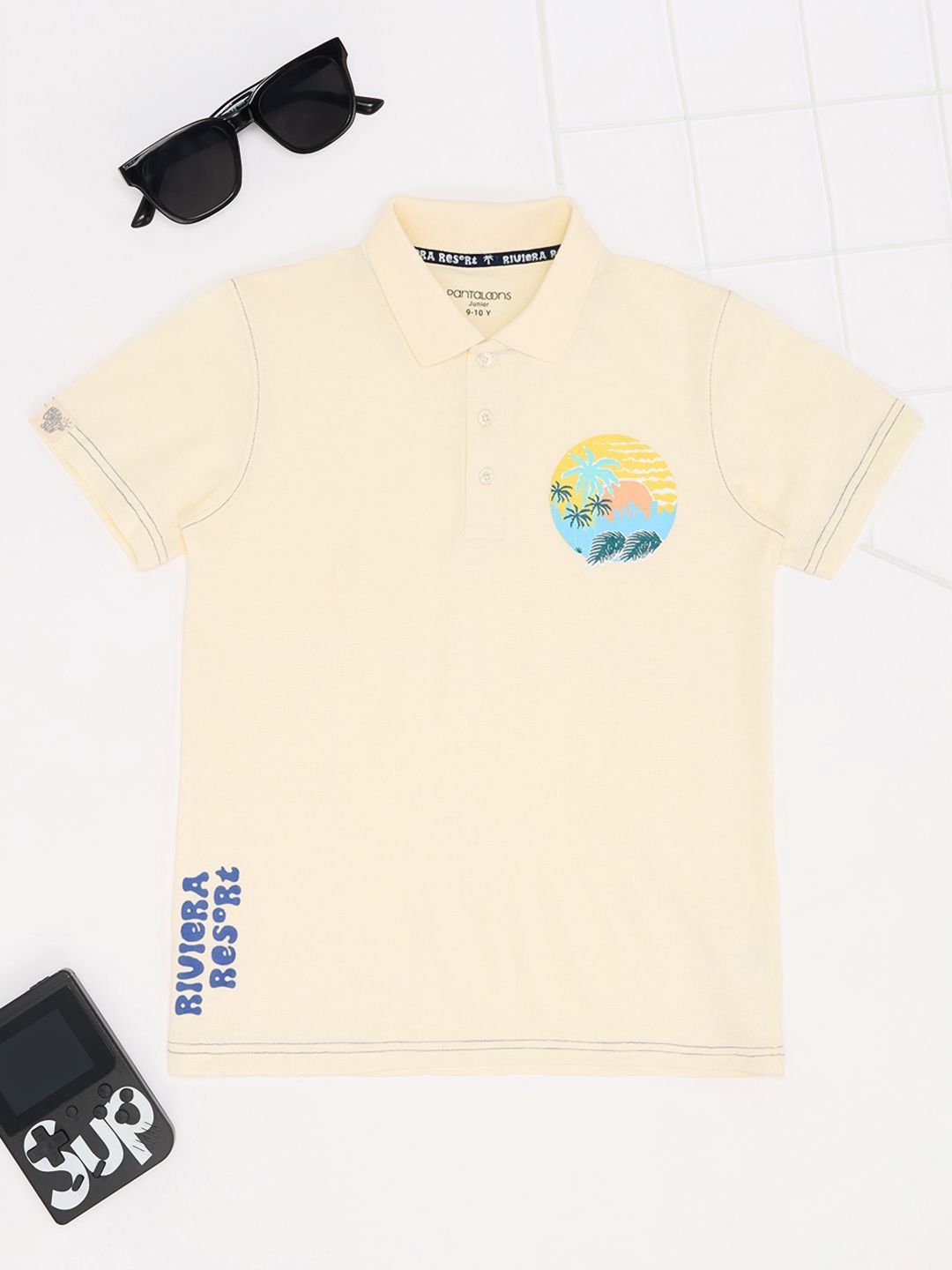 Pantaloons Junior Boys Polo Collar T-shirt-picture-29