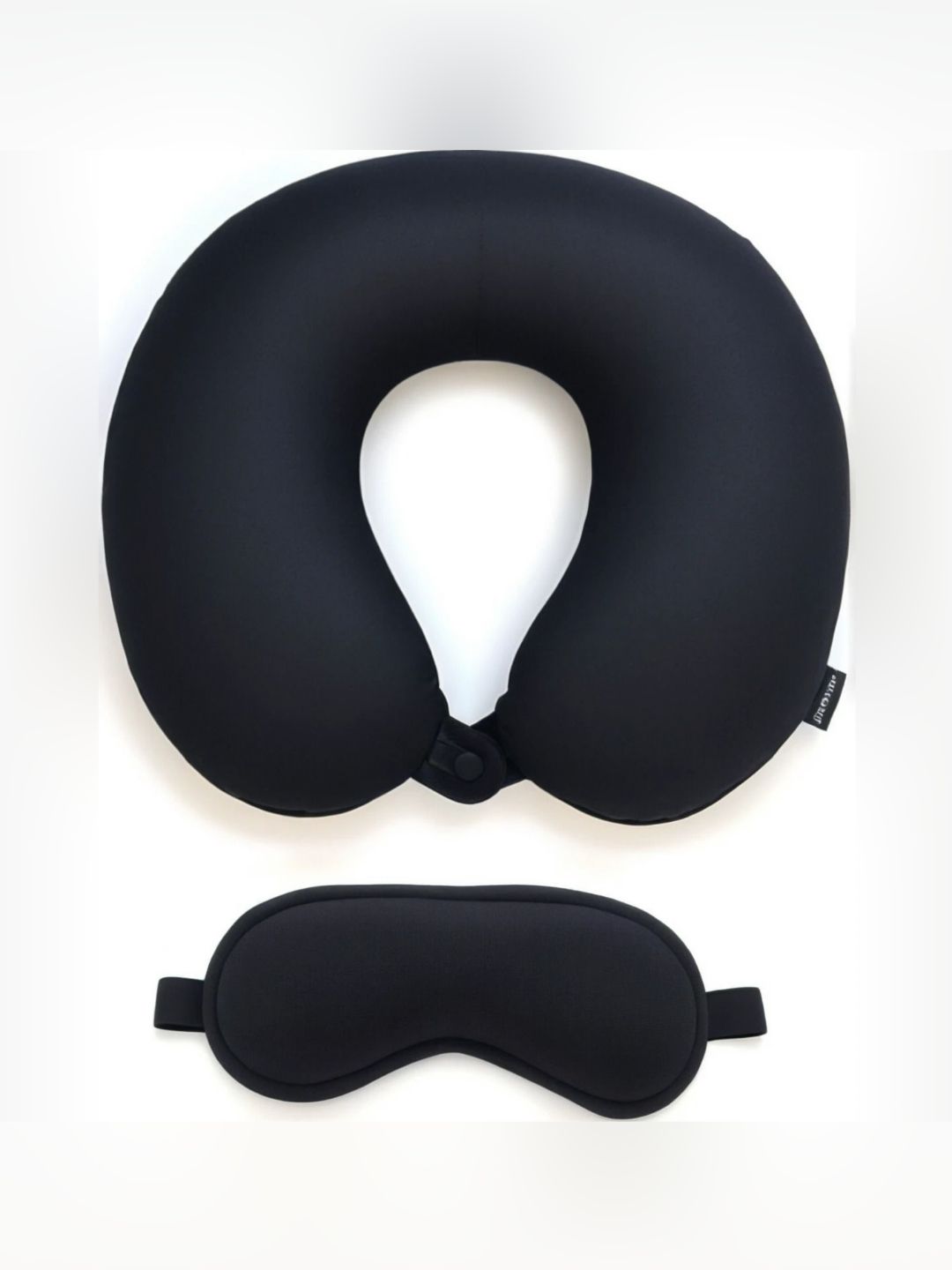 Pum Pum 2 Pieces Black Fibre Filled Polycotton Ultra Soft Travel Pillow-image-37