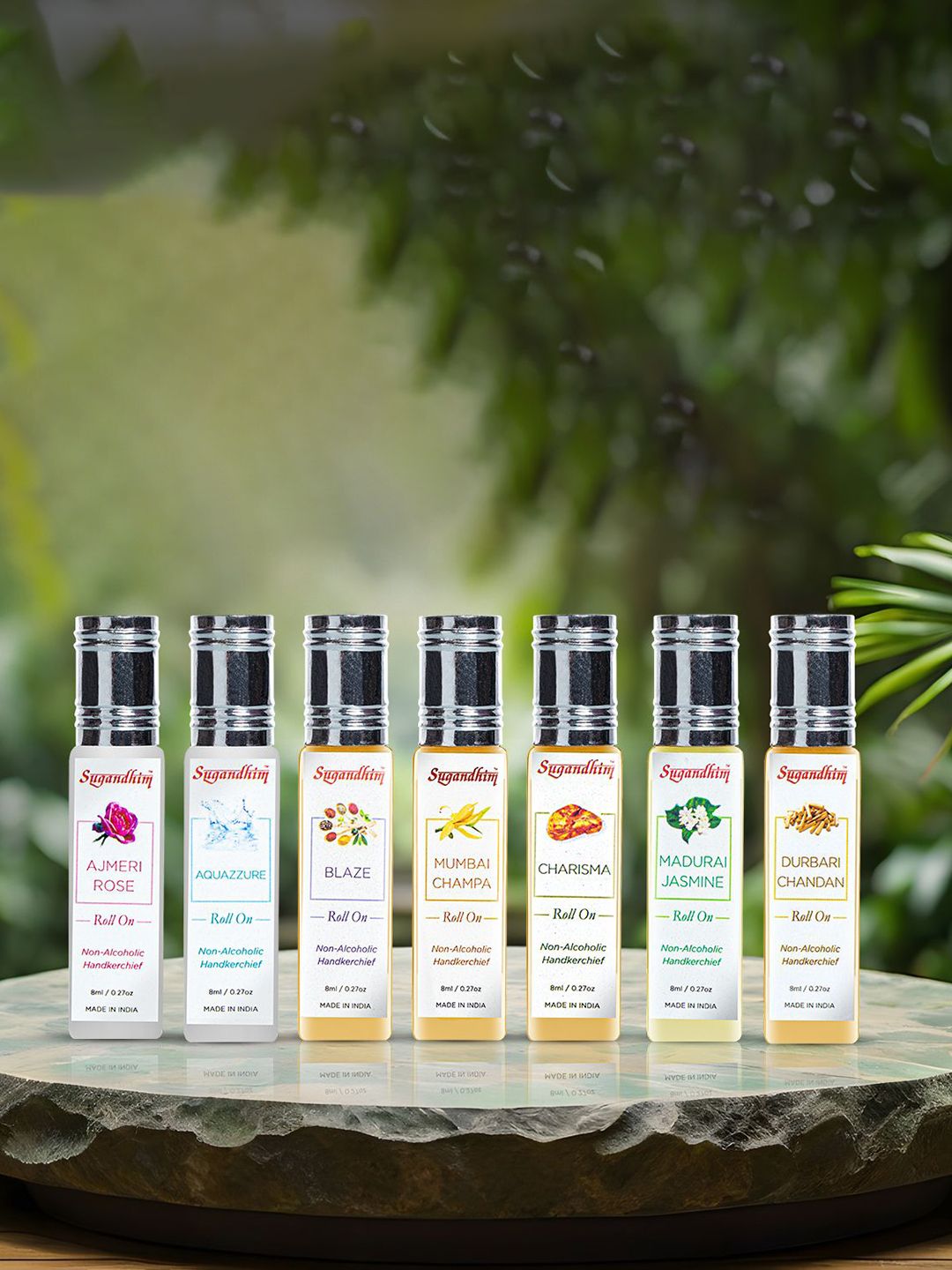 Sugandhim Women Chameli Non-Alcoholic Handkerchief Roll On - 8 ml-image-18