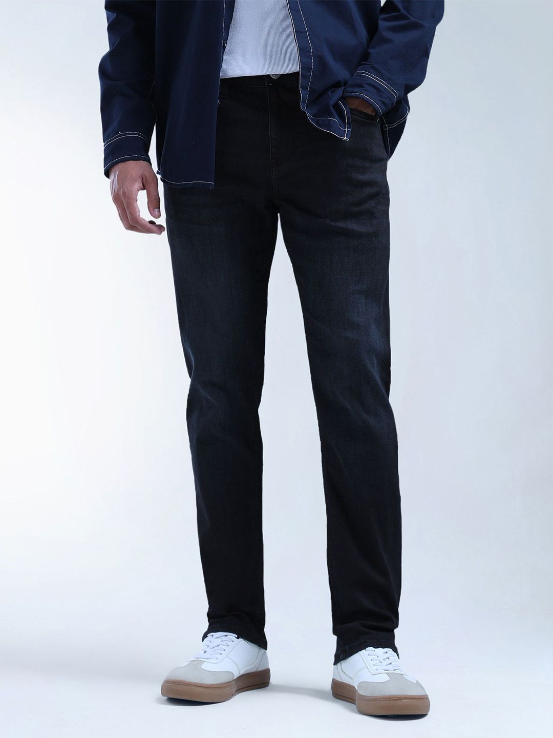 Flying Machine Men Slim Fit Heavy Fade Stretchable Jeans-picture-22