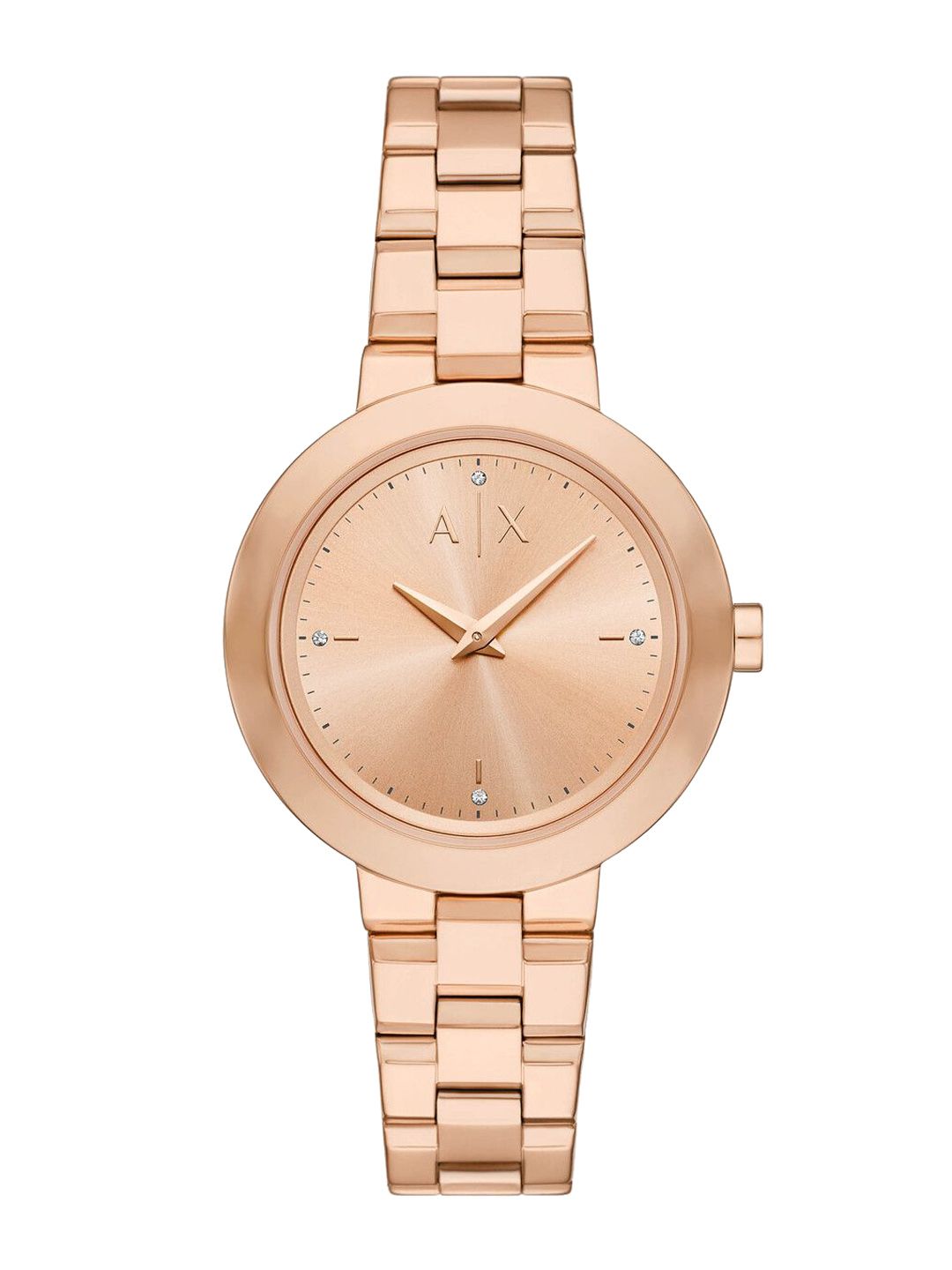 Armani Exchange Women Embellished Dial & Stainless Steel Straps Analogue Watch AK_AX5177-picture-30