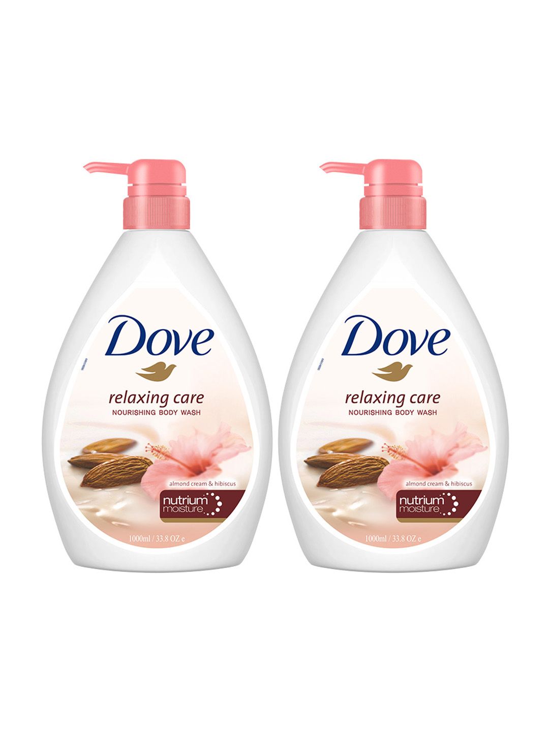 Dove Set of 2 Relaxing Care Nourishing Body Wash with Almond Cream & Hibiscus - 1L Each-picture-16
