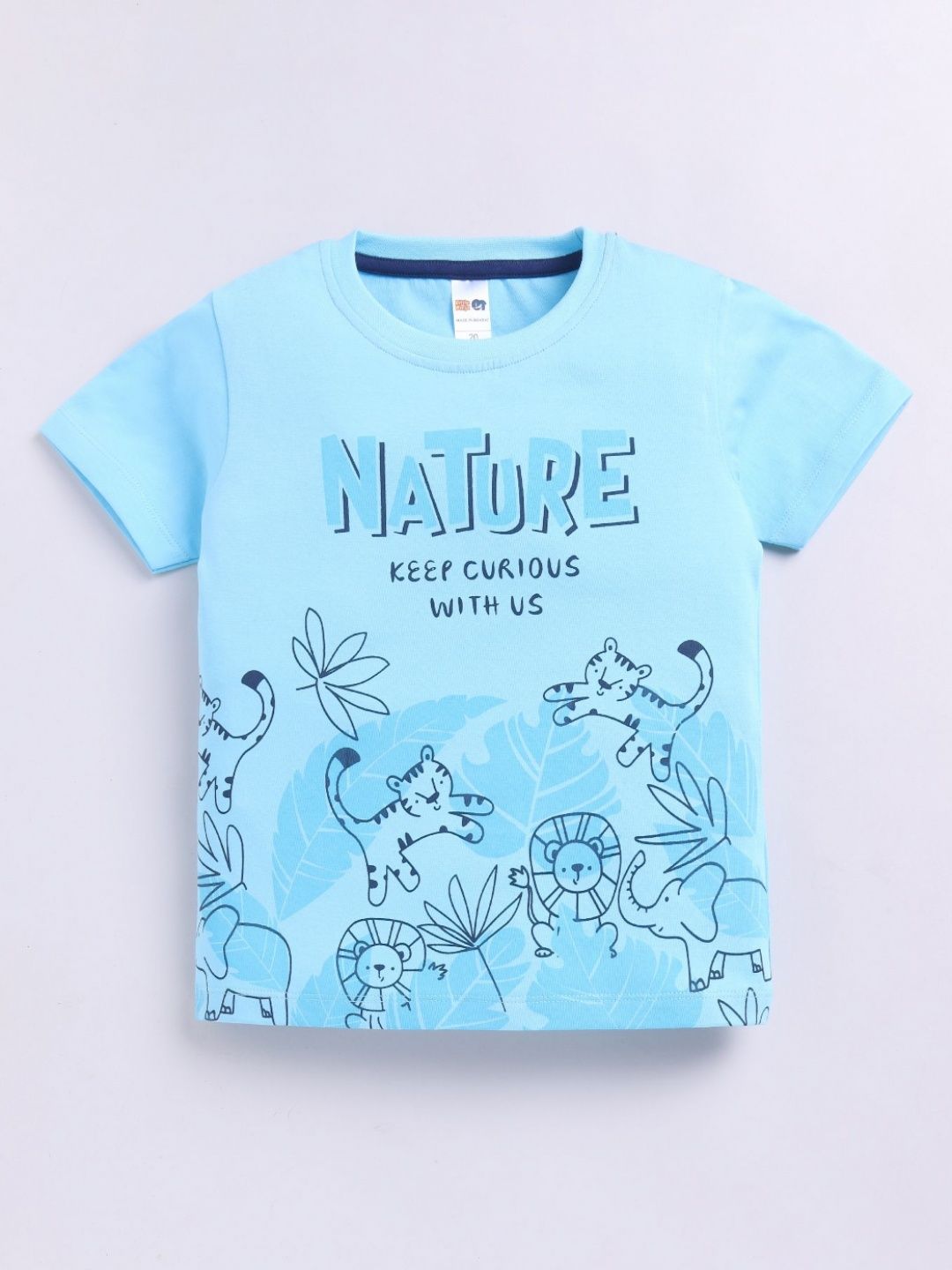 LITTLE NINJA Boys Graphic Printed Round Neck Cotton T-shirt-picture-22