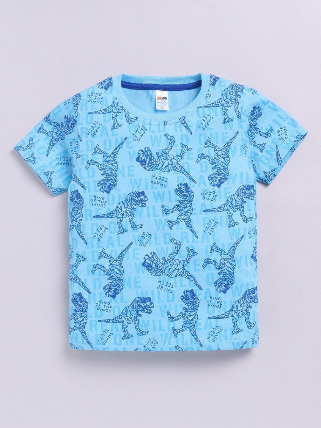 LITTLE NINJA Boys Conversational Printed Round Neck Cotton T-shirt-picture-21