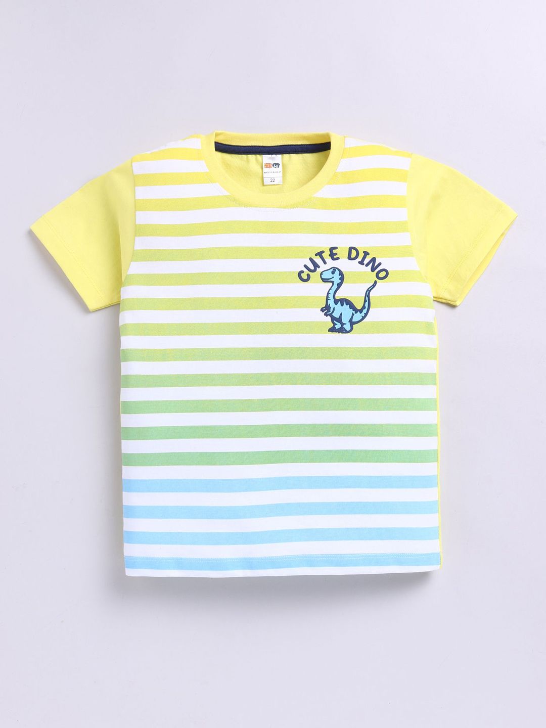 LITTLE NINJA Boys Striped Round Neck Cotton T-shirt-picture-26