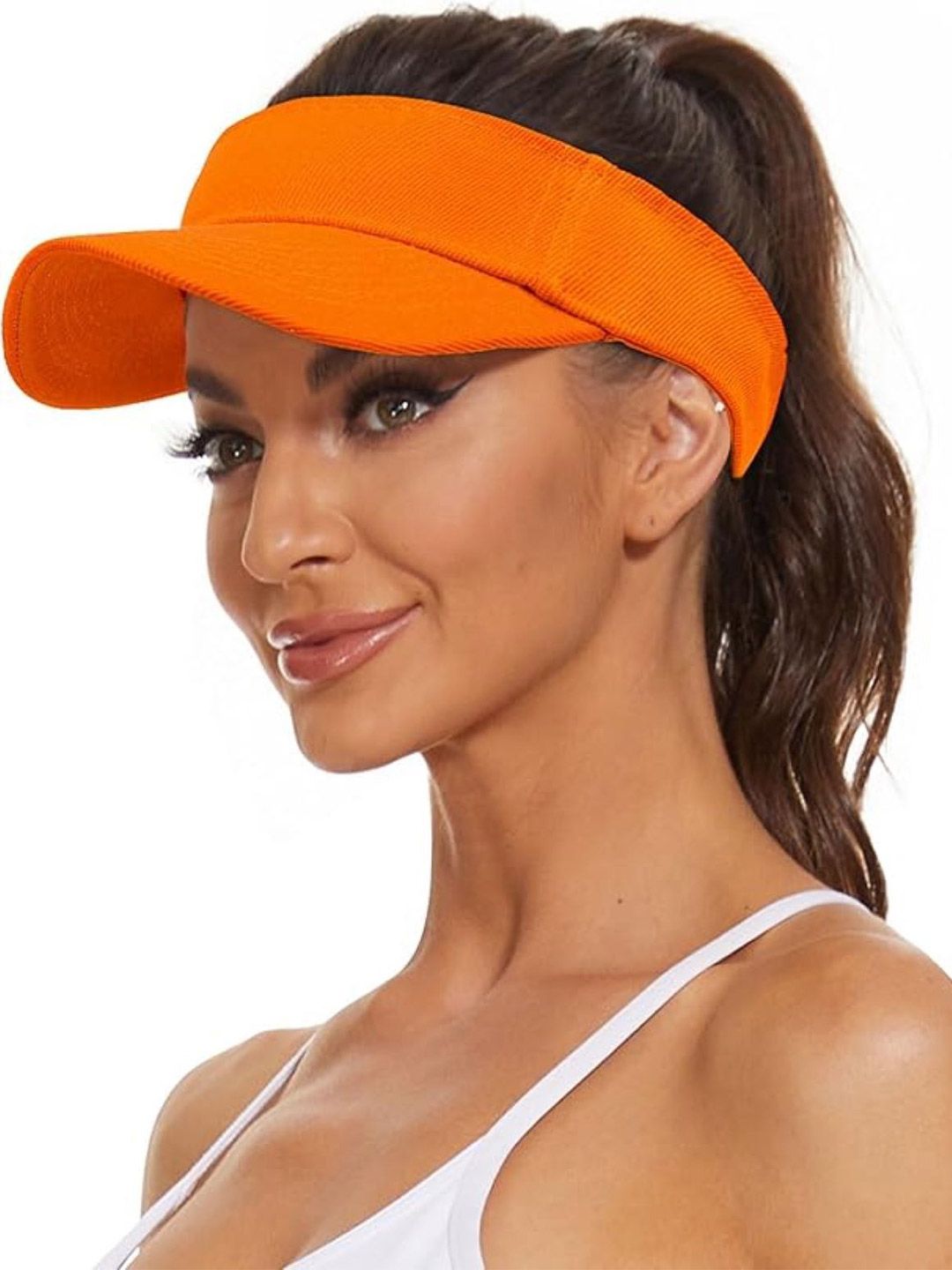 Infispace Women Cotton Sports Visor Cap-picture-28